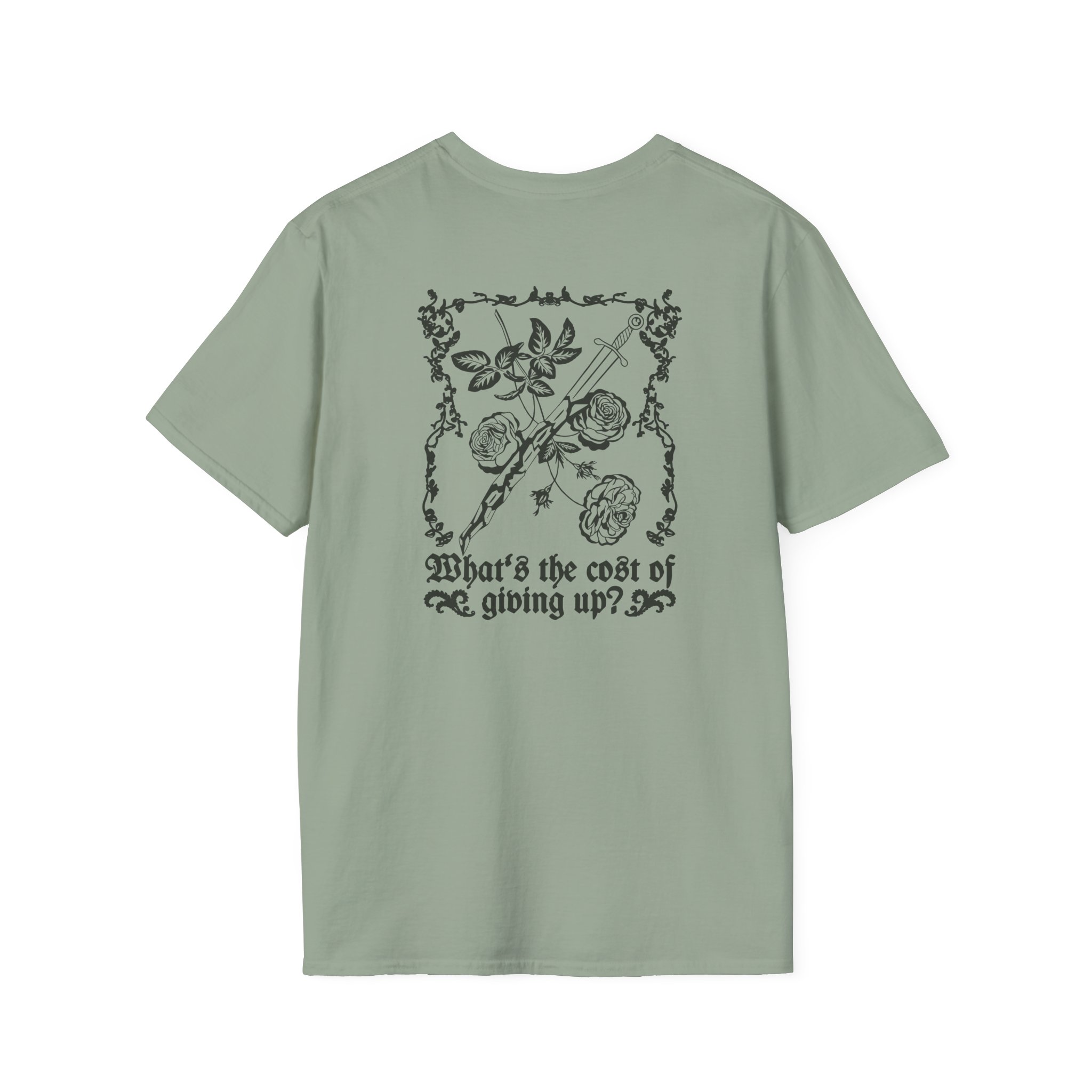 Poppy Cost Of Giving Up Unisex Softstyle T-Shirt - Image 12