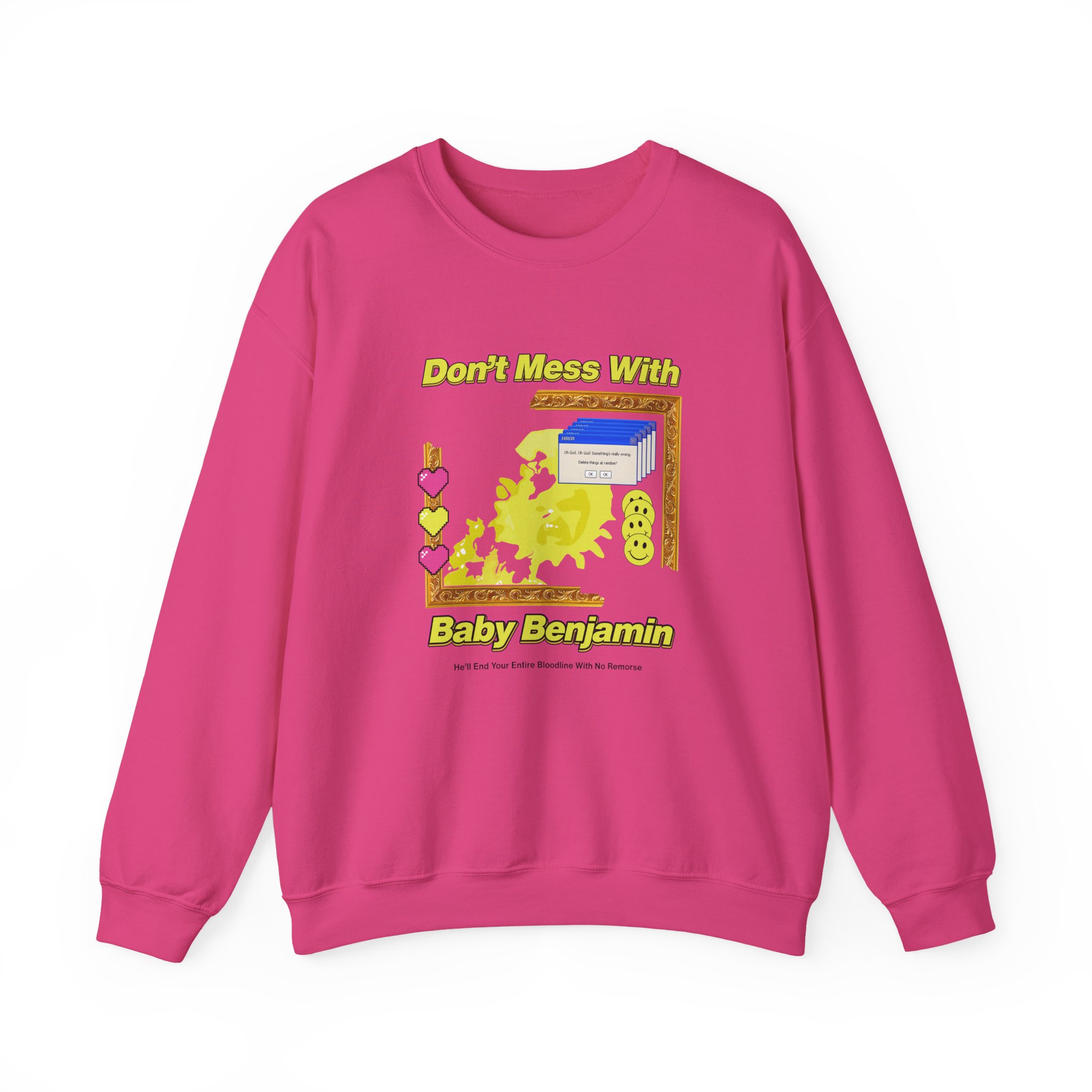 Garrett Watts Don't Mess With Baby Benjamin Unisex Heavy Blend™ Crewneck Sweatshirt - Image 19