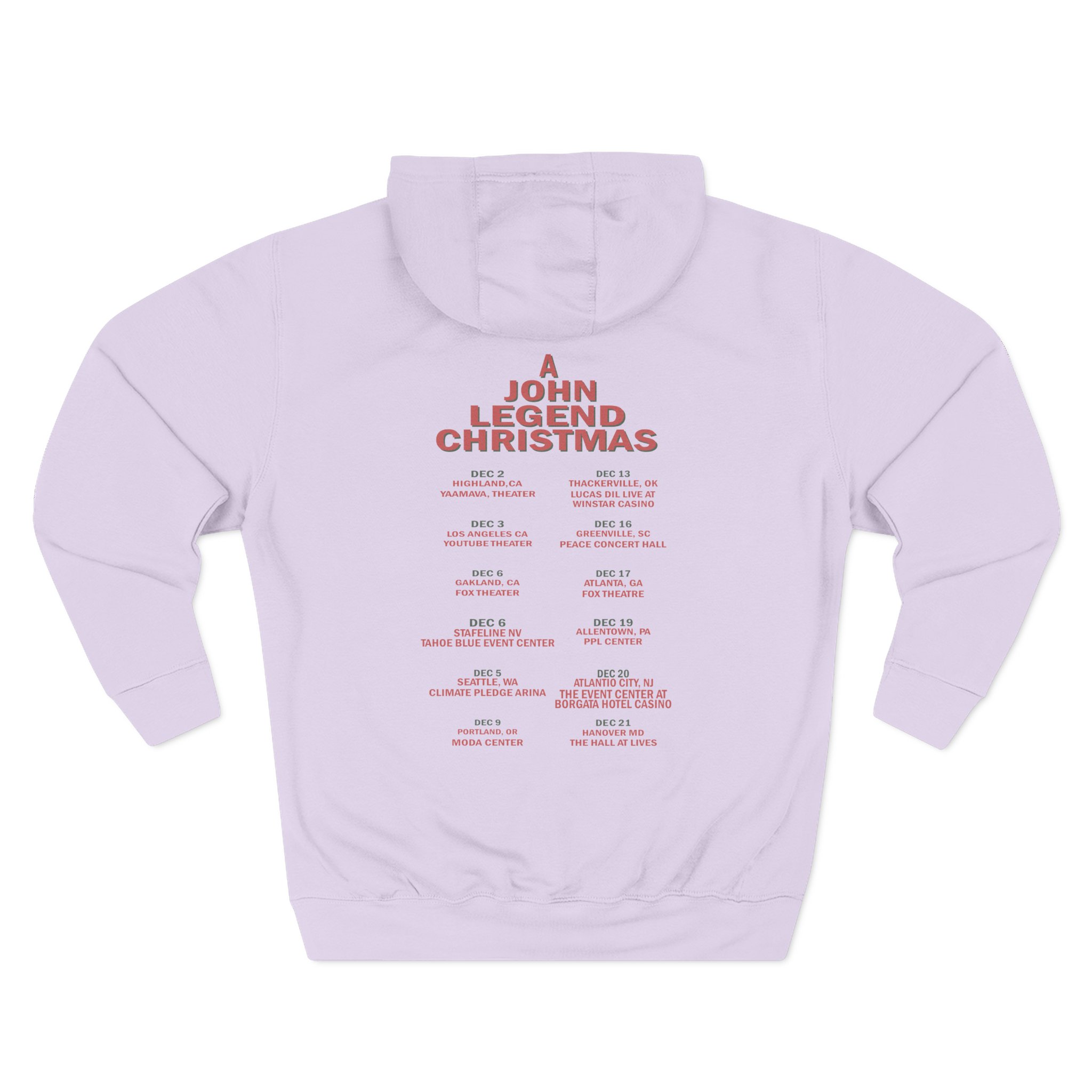 John Legend Ivory Tour Three-Panel Fleece Hoodie - Image 14