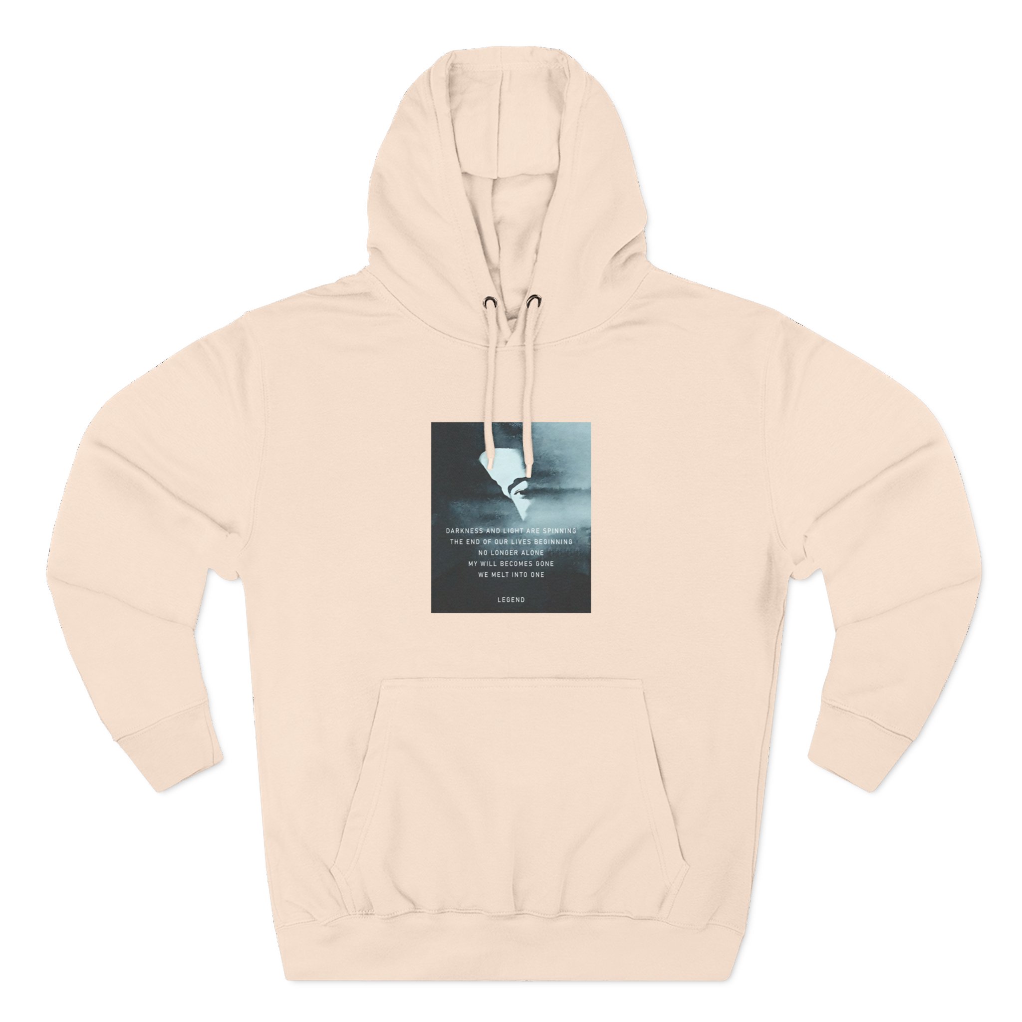 John Legend Darkness Lyrics Three-Panel Fleece Hoodie - Image 11