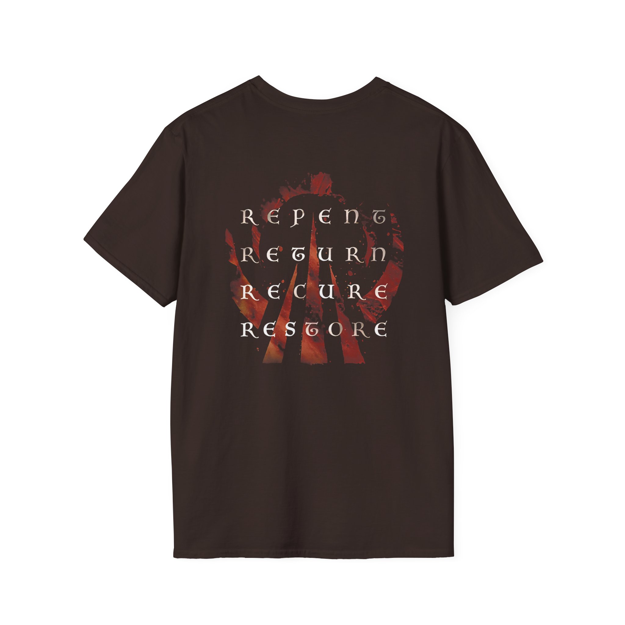 Eluveitie Exile Rider Unisex Softstyle T-Shirt - Image 4
