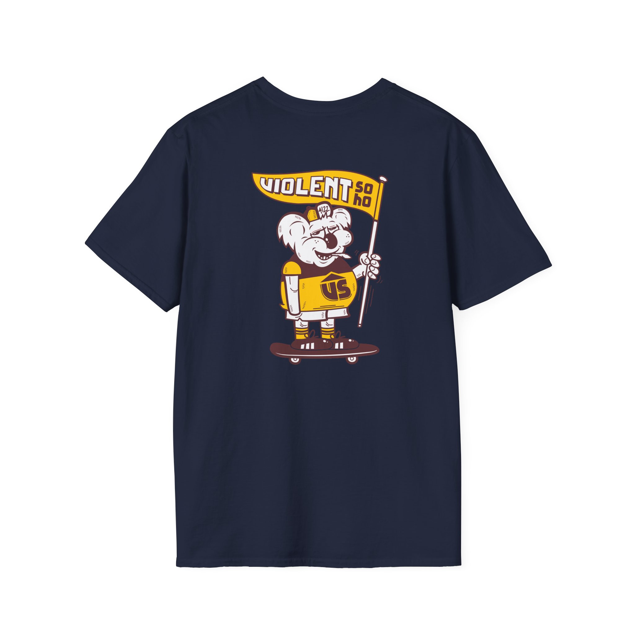 Violent Soho Brisbane Bears Unisex Softstyle T-Shirt - Image 22