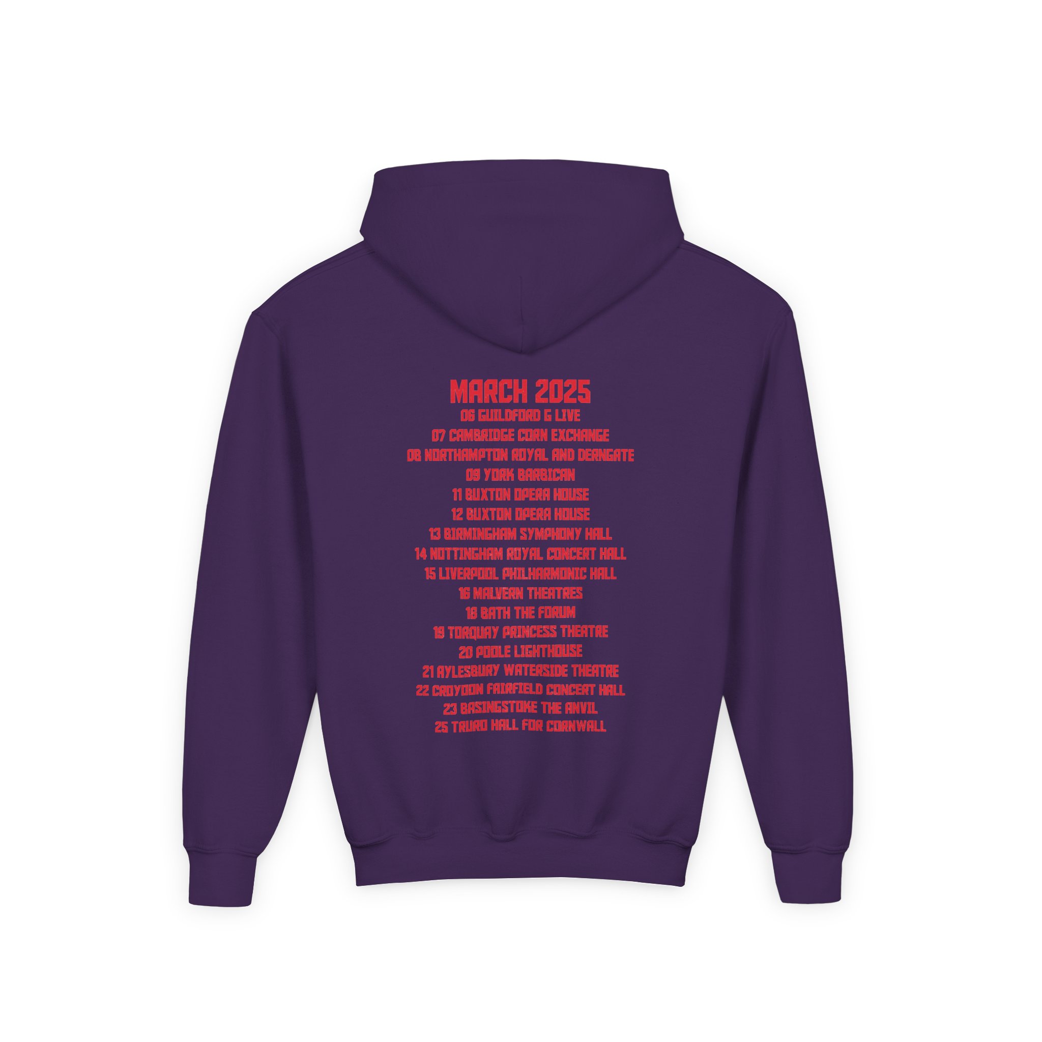 Levellers 2025 March We the Collective Tour Youth Heavy Blend Hooded Sweatshirt - Image 12
