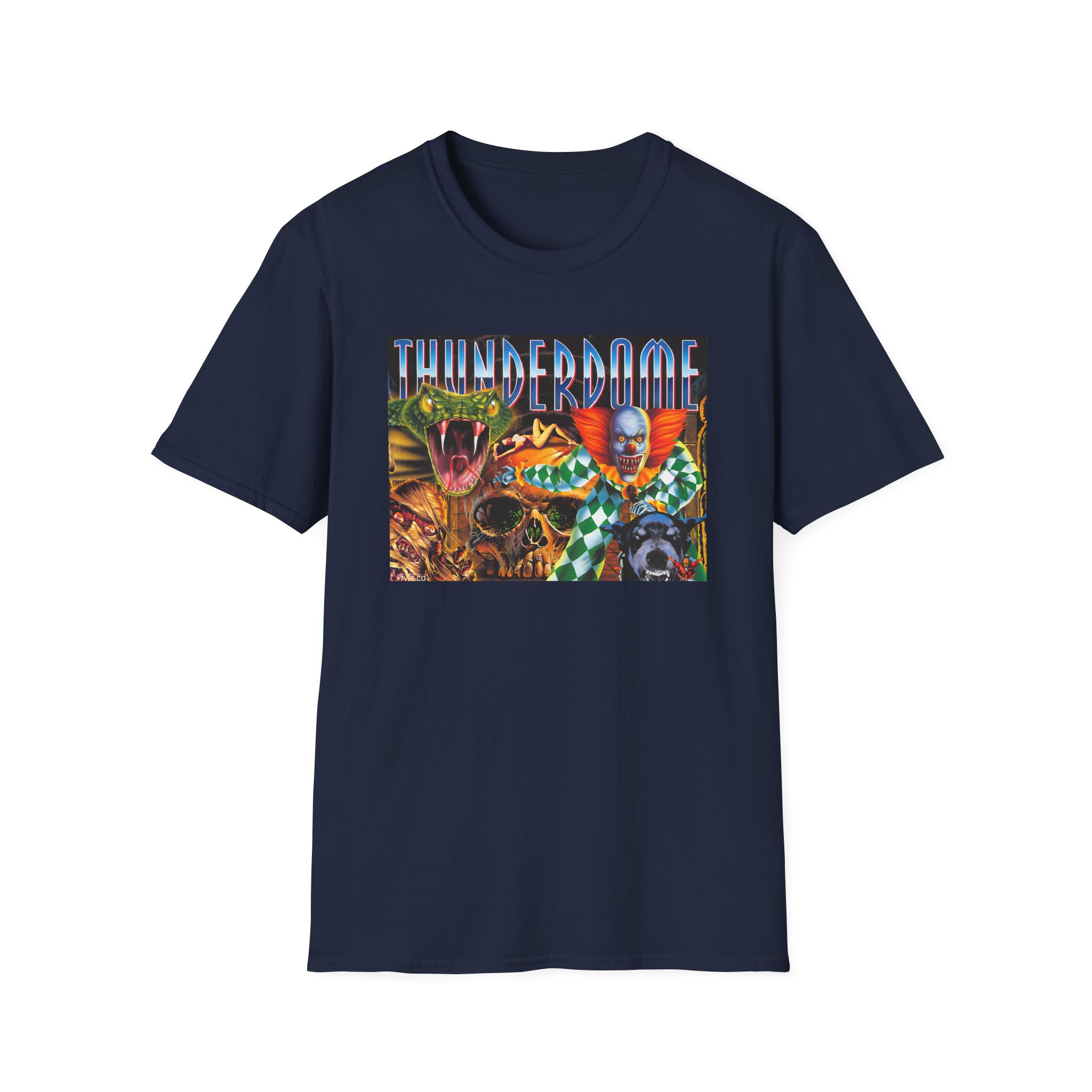 Thunderdome Hardcore Will Never Die Unisex Softstyle T-Shirt - Image 13
