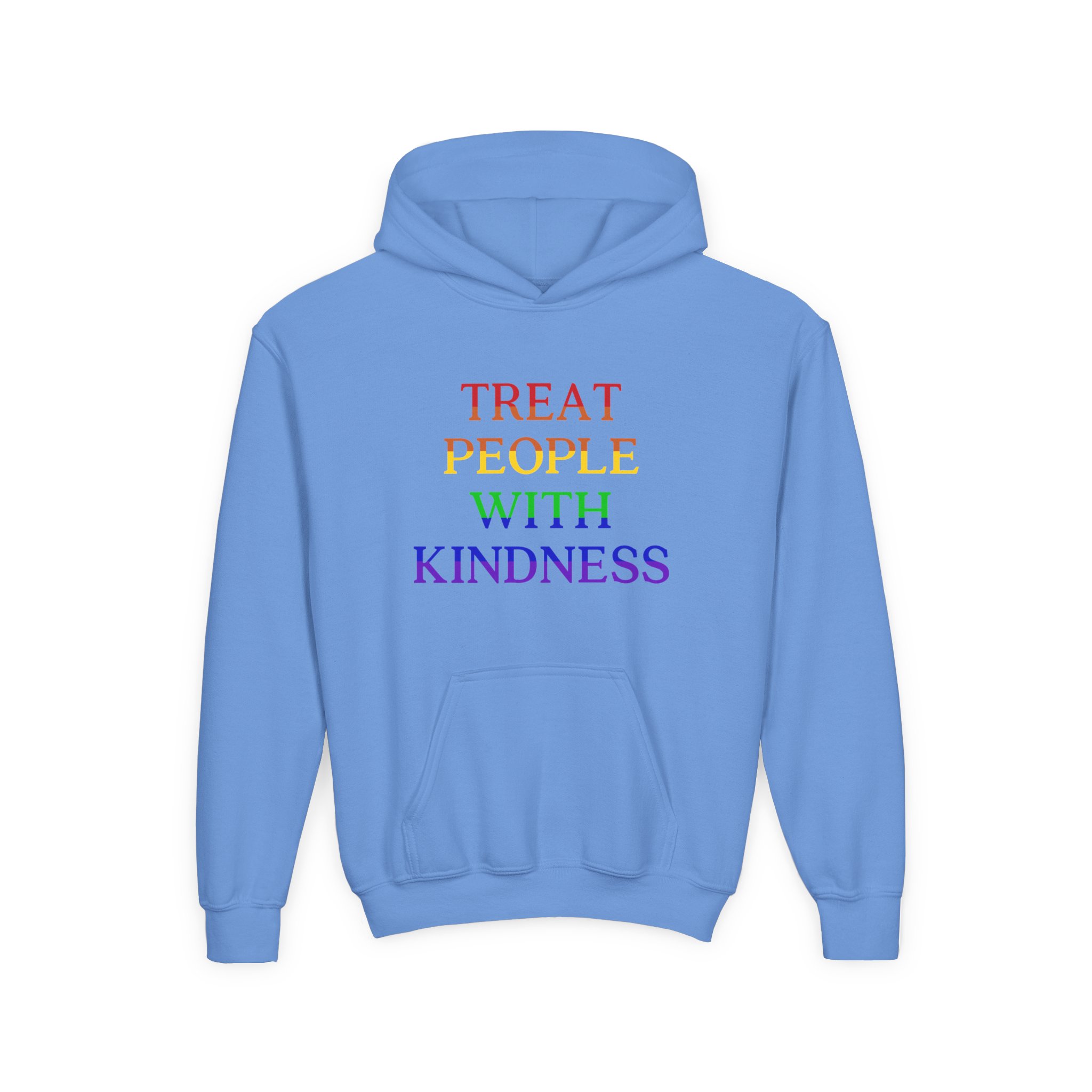 Love on Tour Treat People With Kindness Youth Heavy Blend Hooded Sweatshirt - Image 5