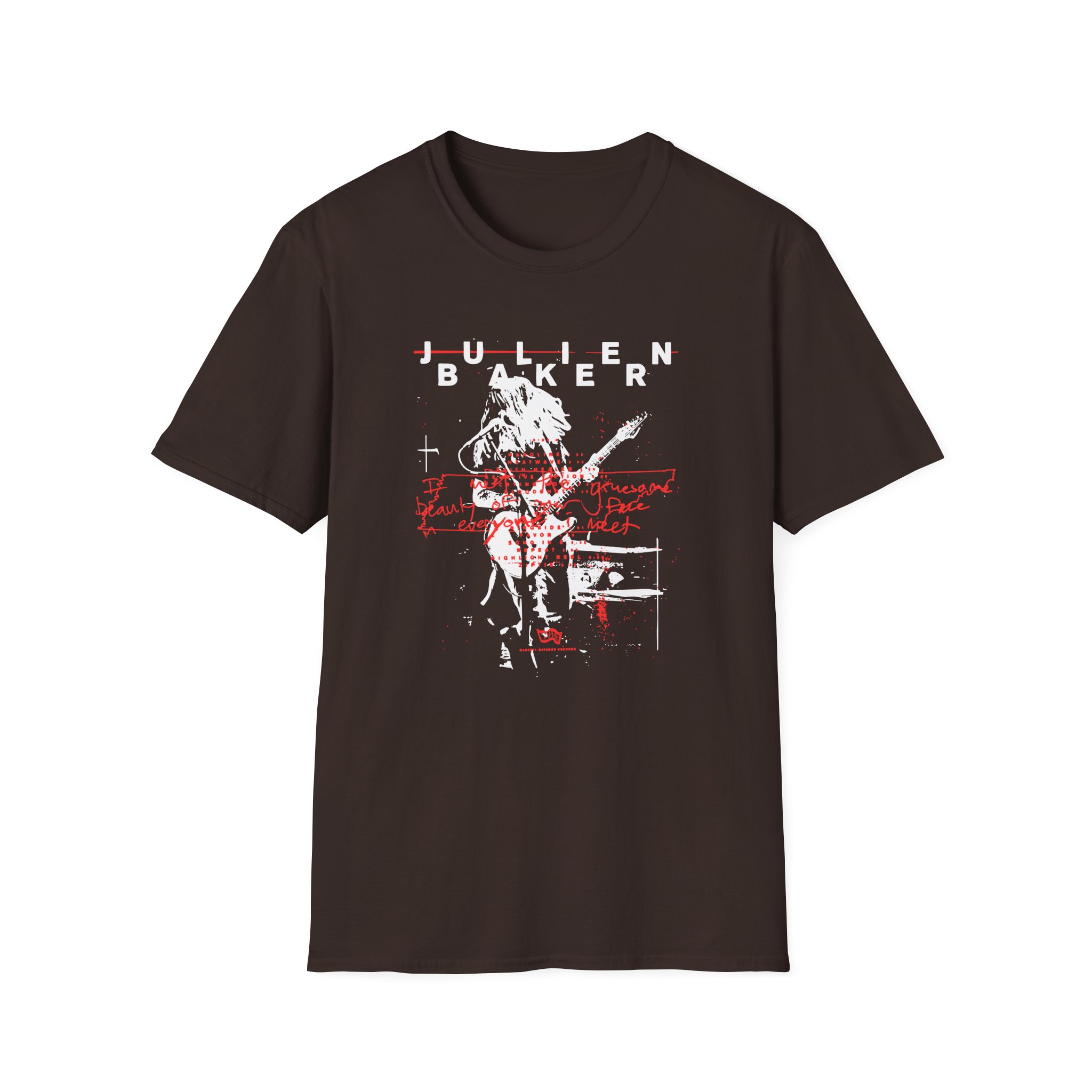 Julien Baker Live Flier Unisex Softstyle T-Shirt - Image 3