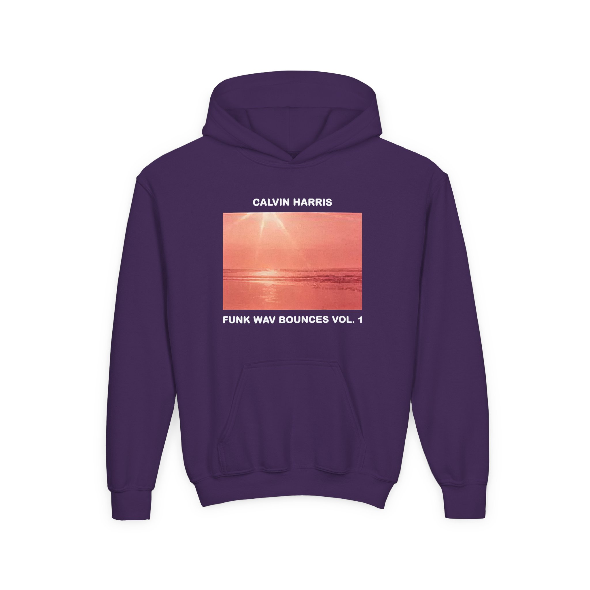 Youth Calvin Harris' Funk Wav Bounces Vol 1 Heavy Blend Hooded Sweatshirt - Image 13