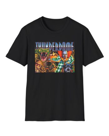 Thunderdome Hardcore Will Never Die Unisex Softstyle T-Shirt