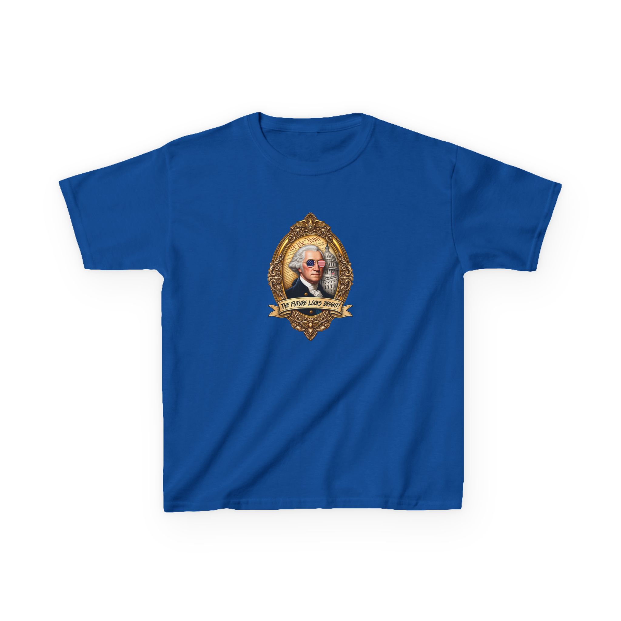 Valuetainment George Washington Kids Heavy Cotton™ Tee - Image 9