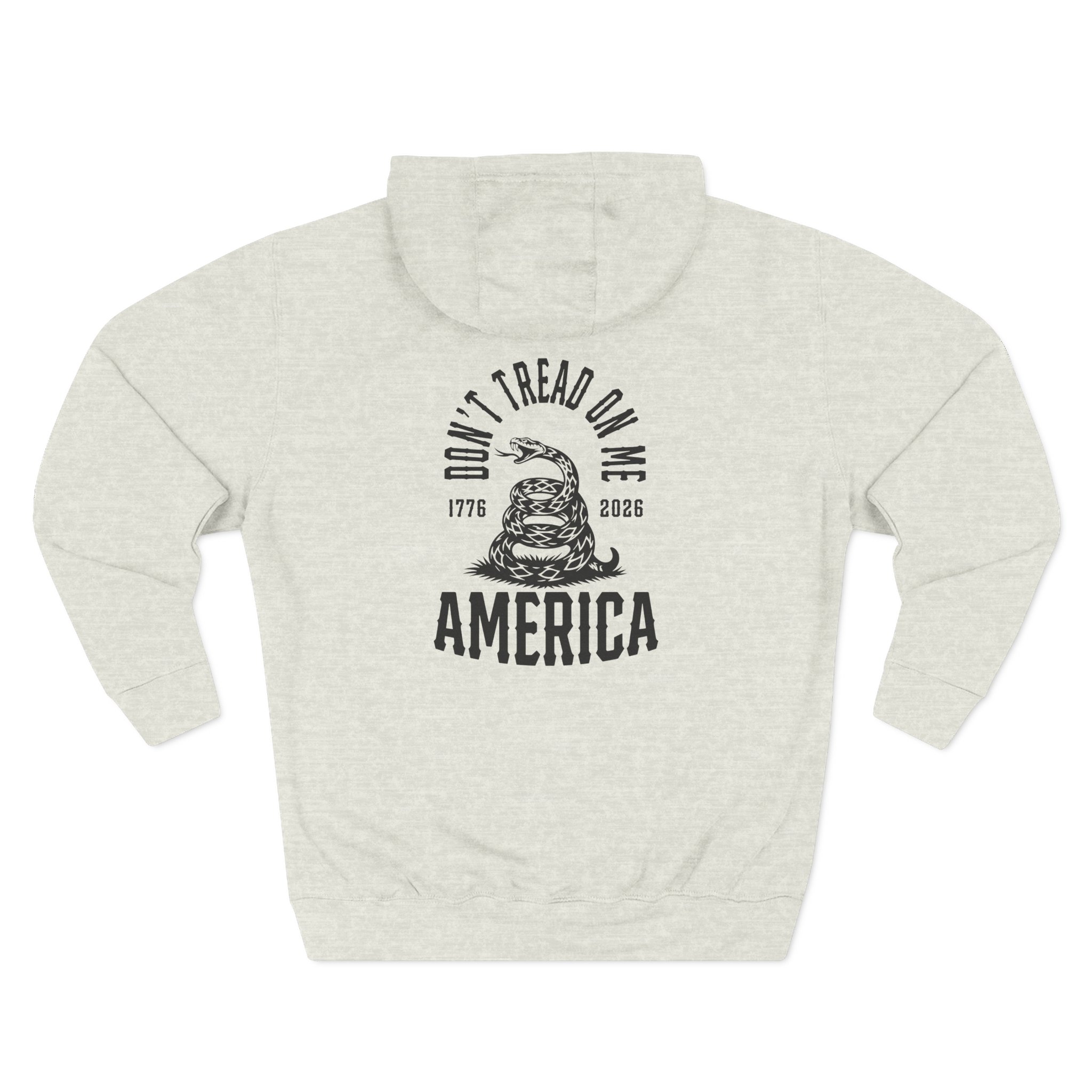 Valuetainment Don't Tread on Me Three-Panel Fleece Hoodie - Image 10