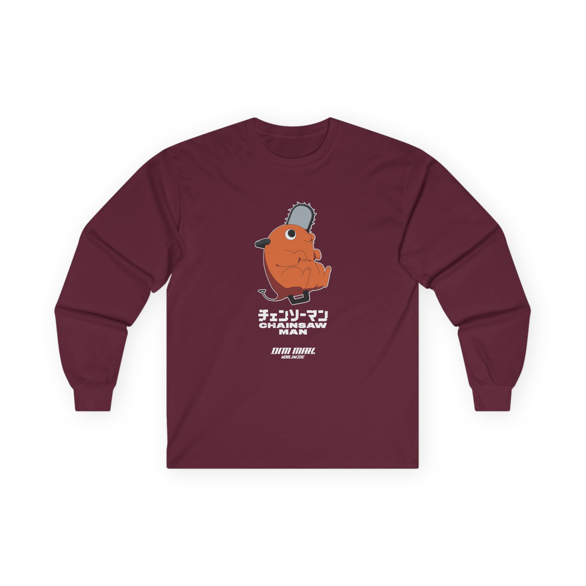 Chainsaw Man X Dim Mak Pochita Unisex Ultra Cotton Long Sleeve Tee - Image 3