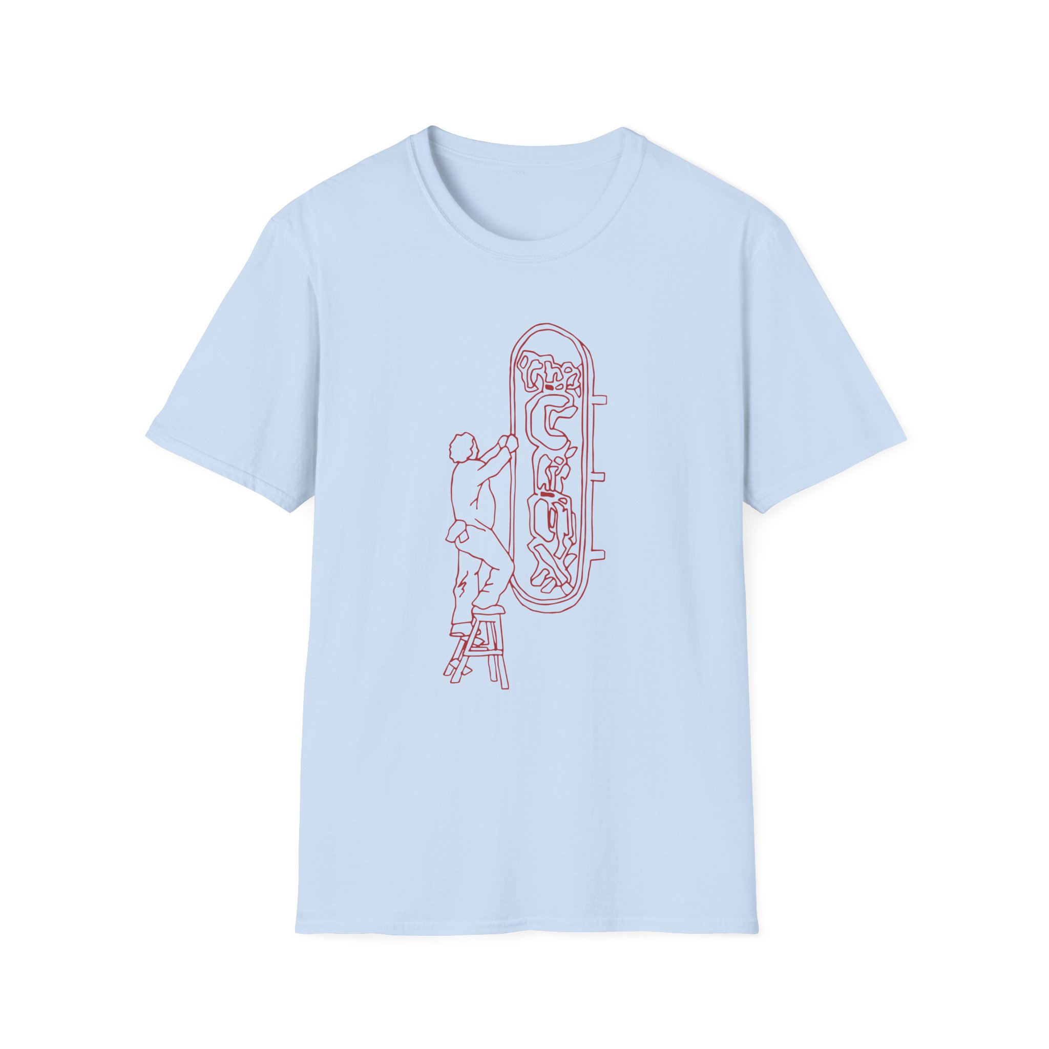 Djo The Crux Sign Ringer Unisex Softstyle T-Shirt - Image 17