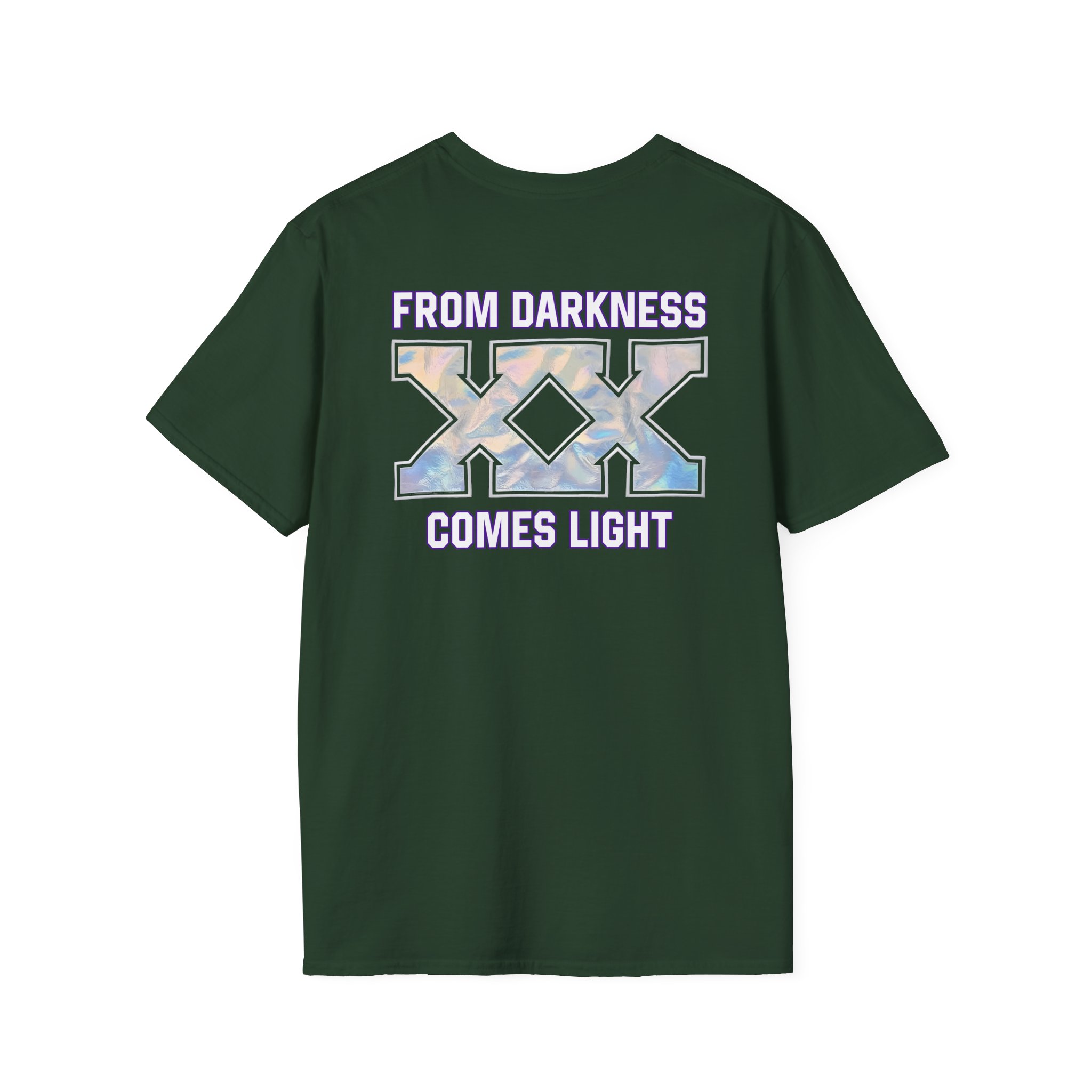 Deathpact From Darkness xx Comes Light Unisex Softstyle T-shirt - Image 8