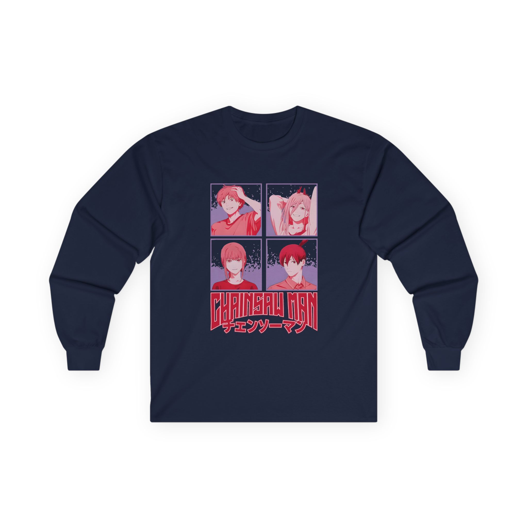 Chainsaw Man Tonal Group Unisex Ultra Cotton Long Sleeve Tee - Image 7