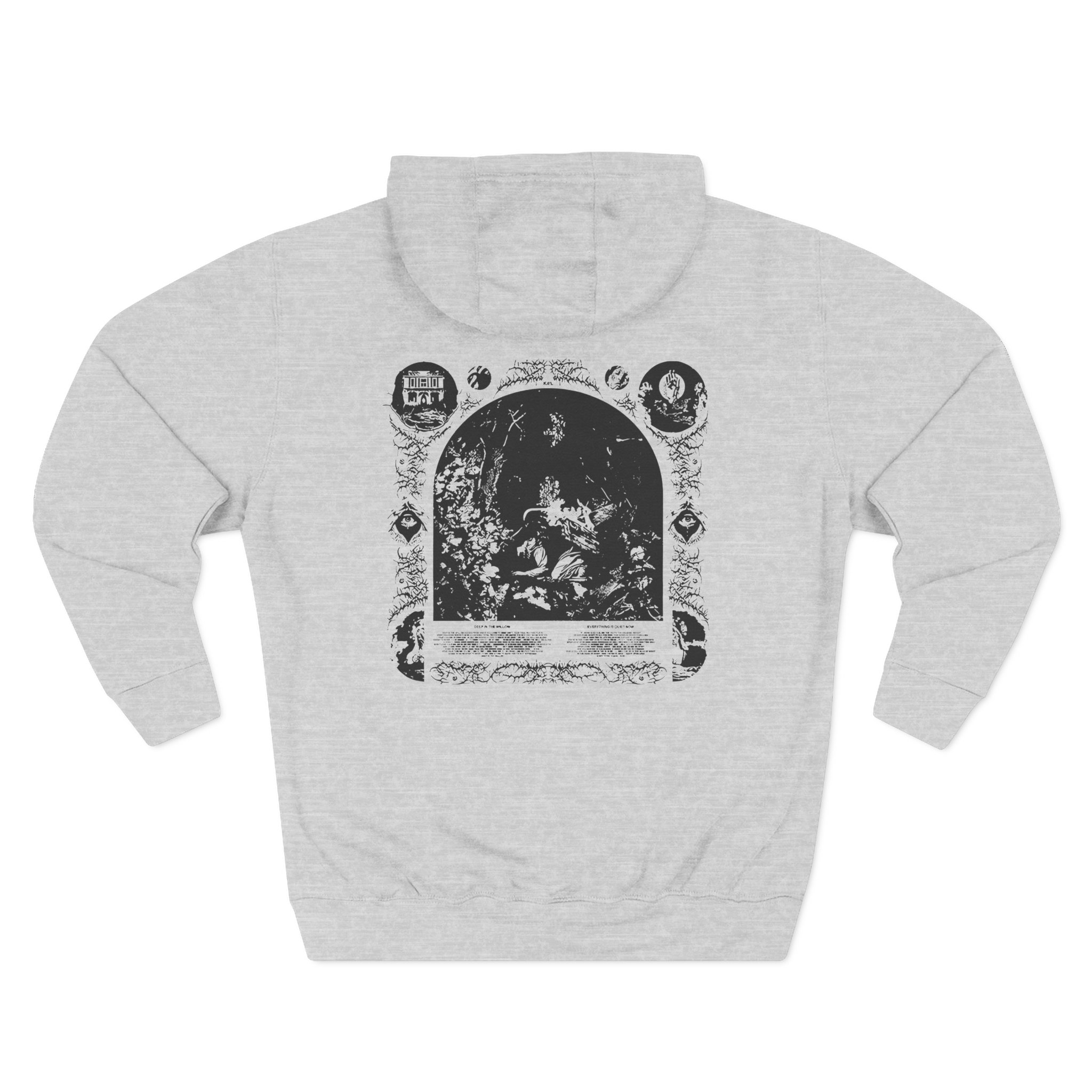 Knocked Loose Quiet Now Three-Panel Fleece Hoodie - Image 6