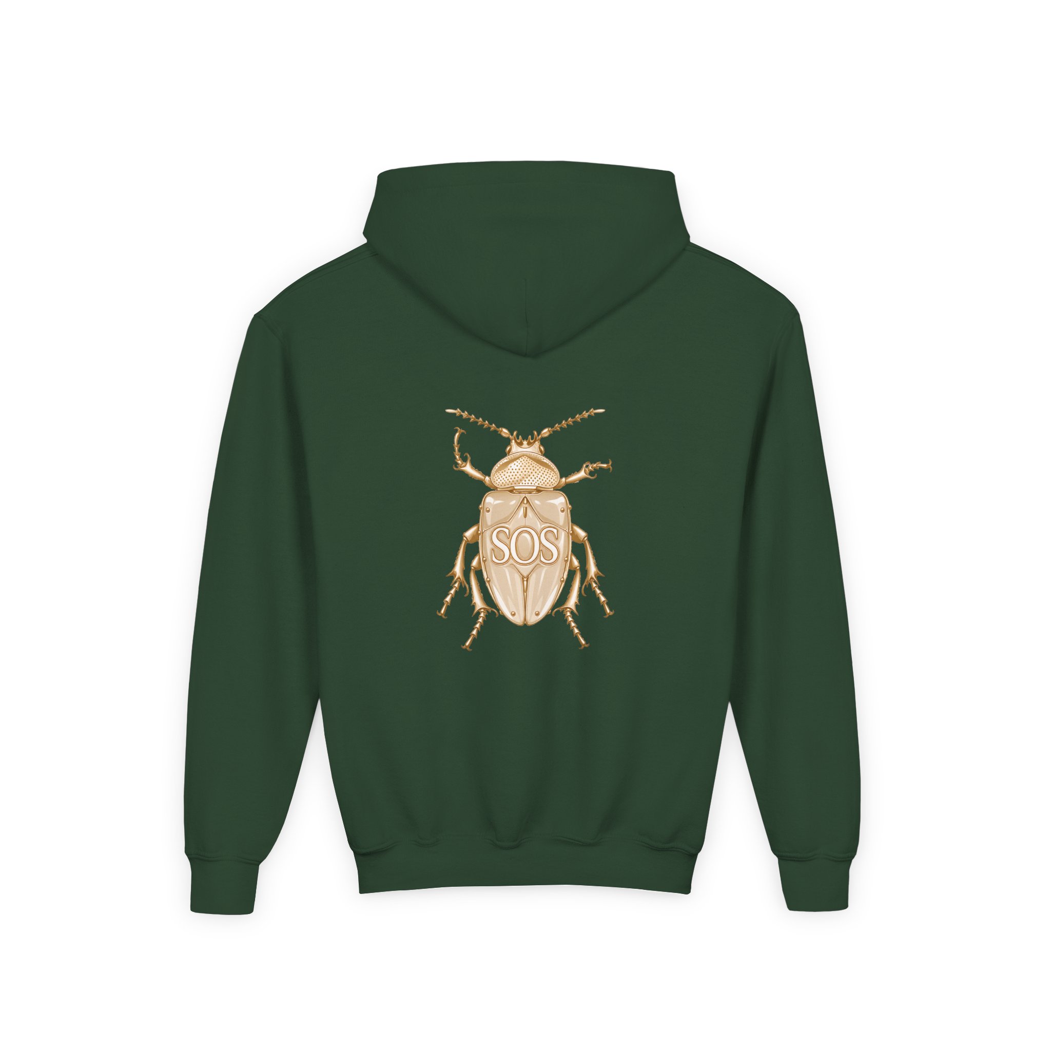 Sza Sos Deluxe Beetle Youth Heavy Blend Hooded Sweatshirt - Image 4