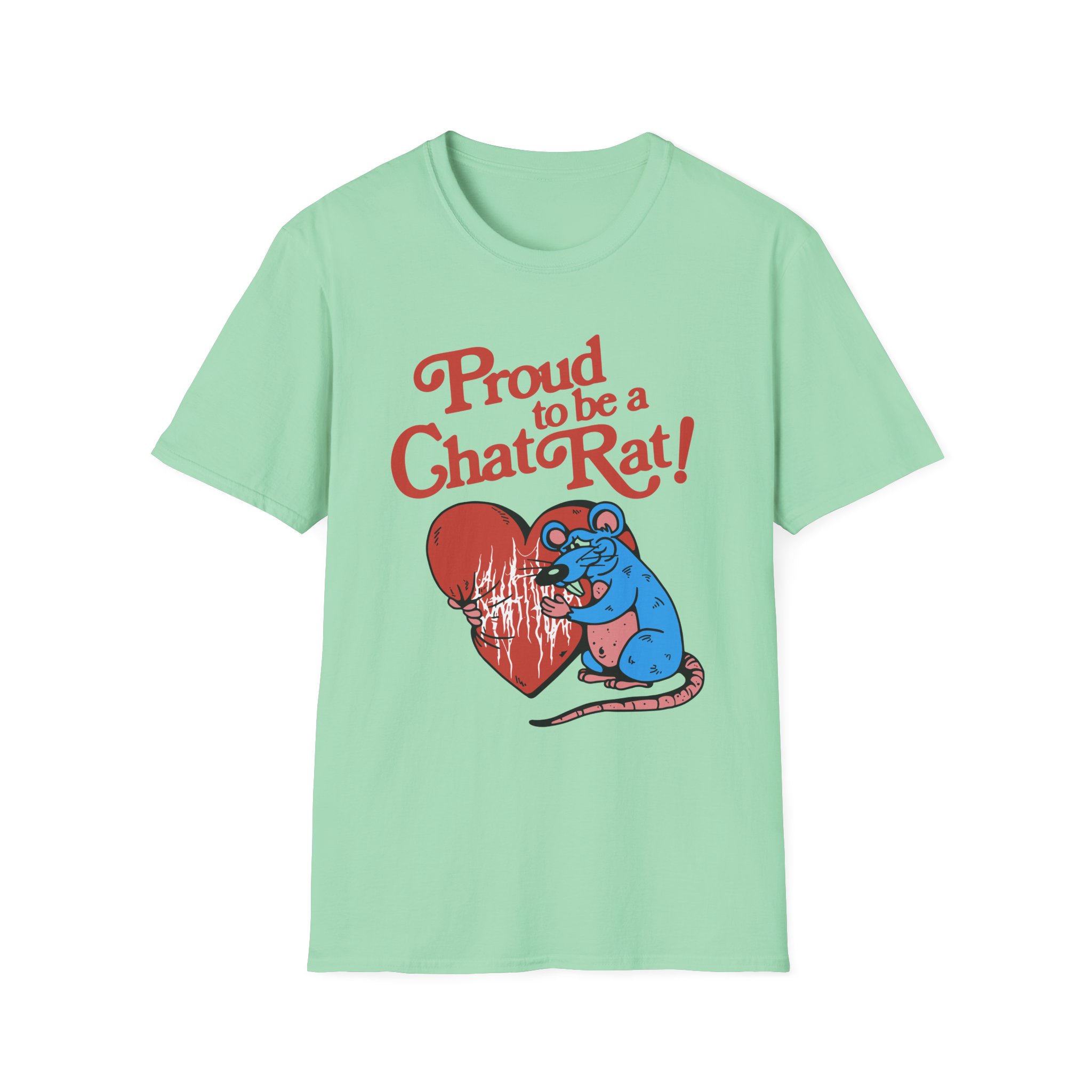 Chat Pile Chat Rat Unisex Softstyle T-shirt - Image 13