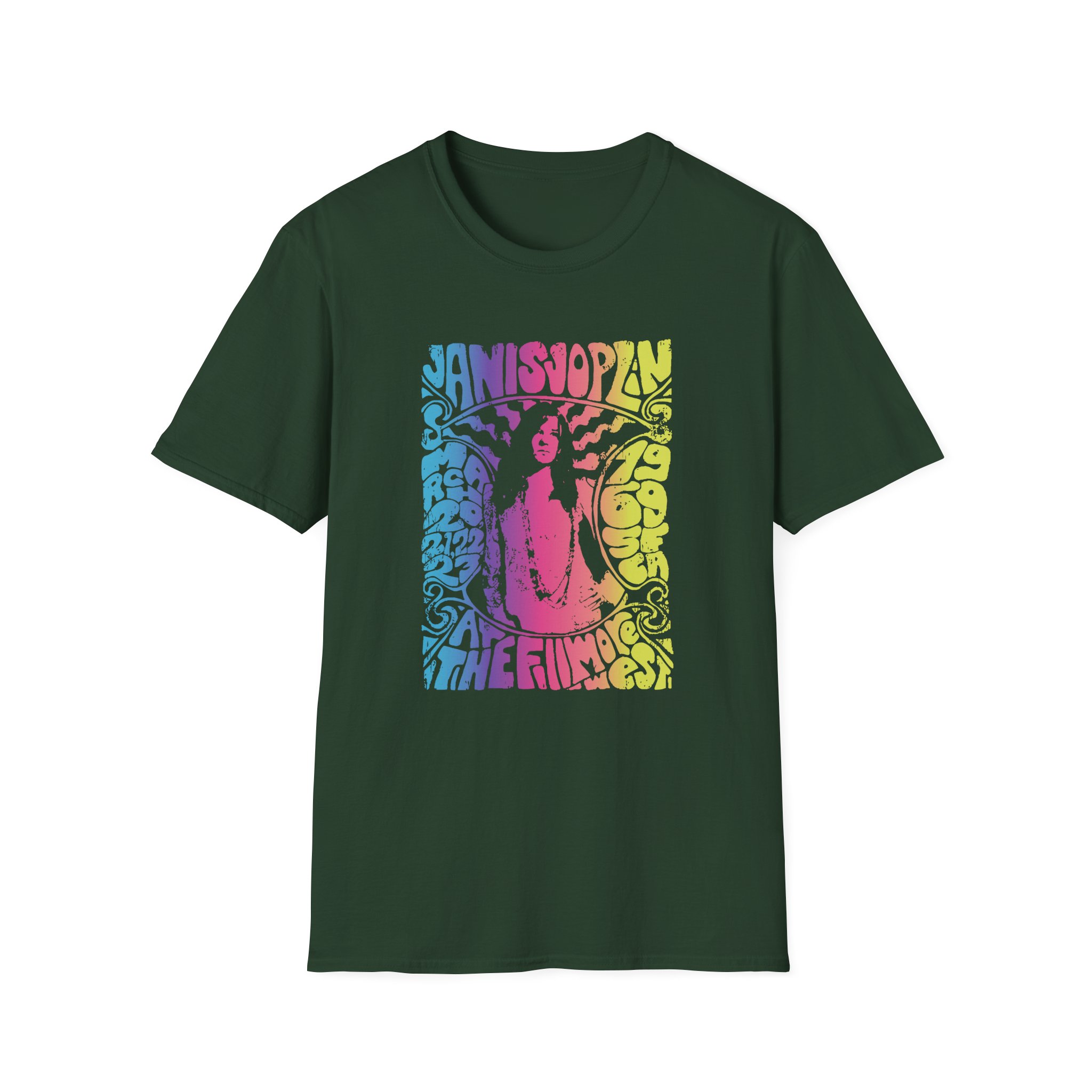 Janis Joplin at the Filmore Unisex Softstyle T-shirt - Image 5