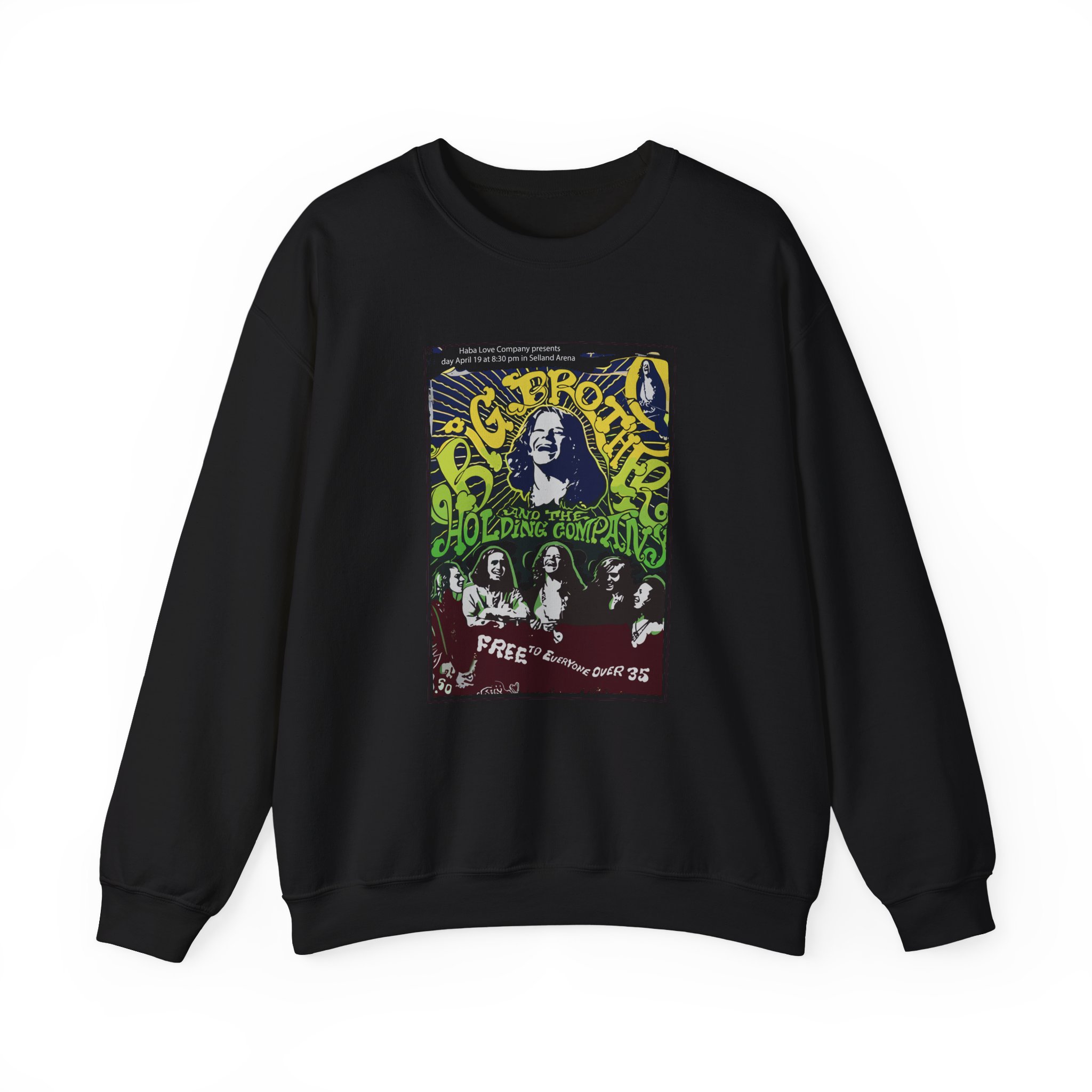Janis Joplin Free to Everyone Unisex Heavy Blend™ Crewneck Sweatshirt