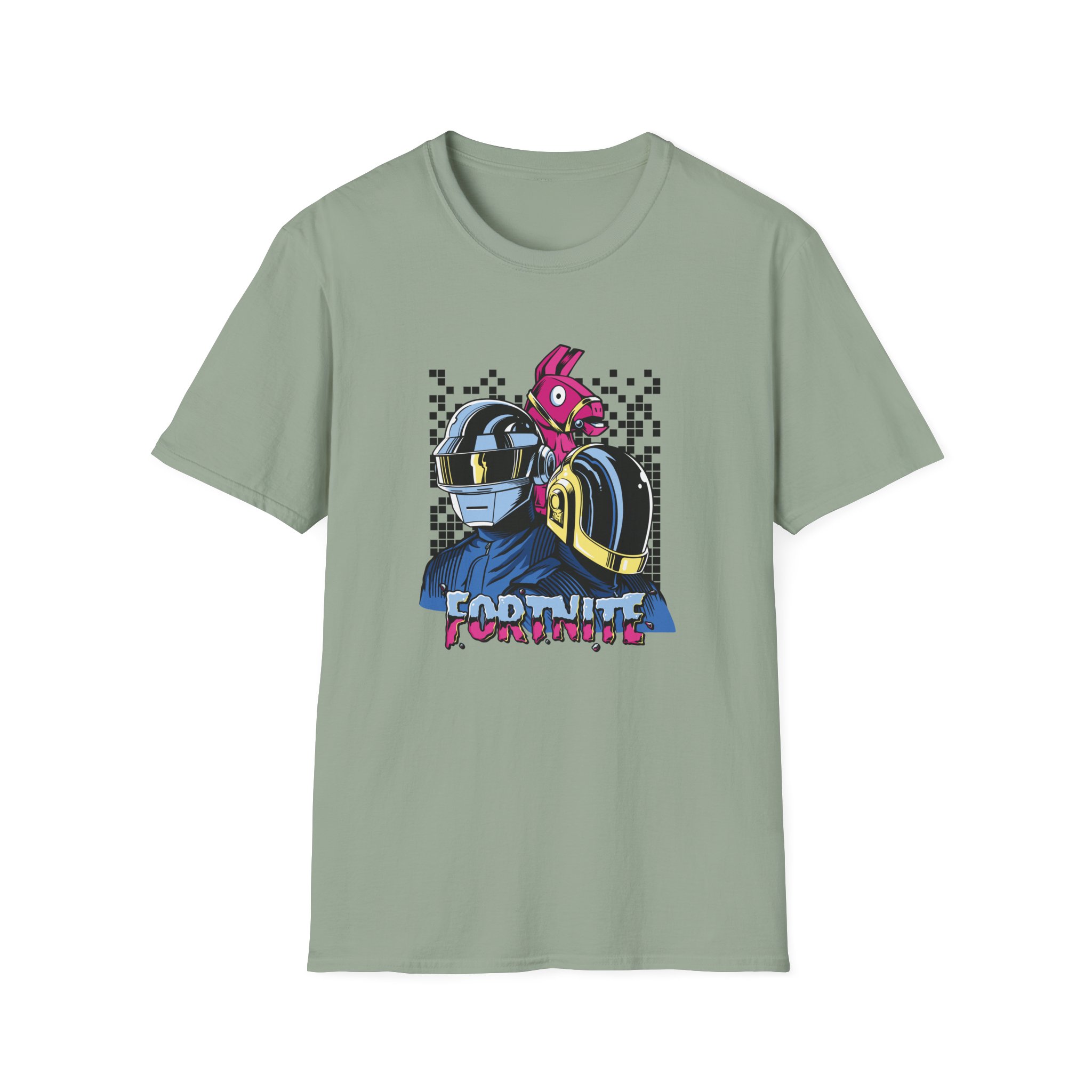 Daft Punk Fortnite X Daft Punk Long Unisex Softstyle T-Shirt - Image 15