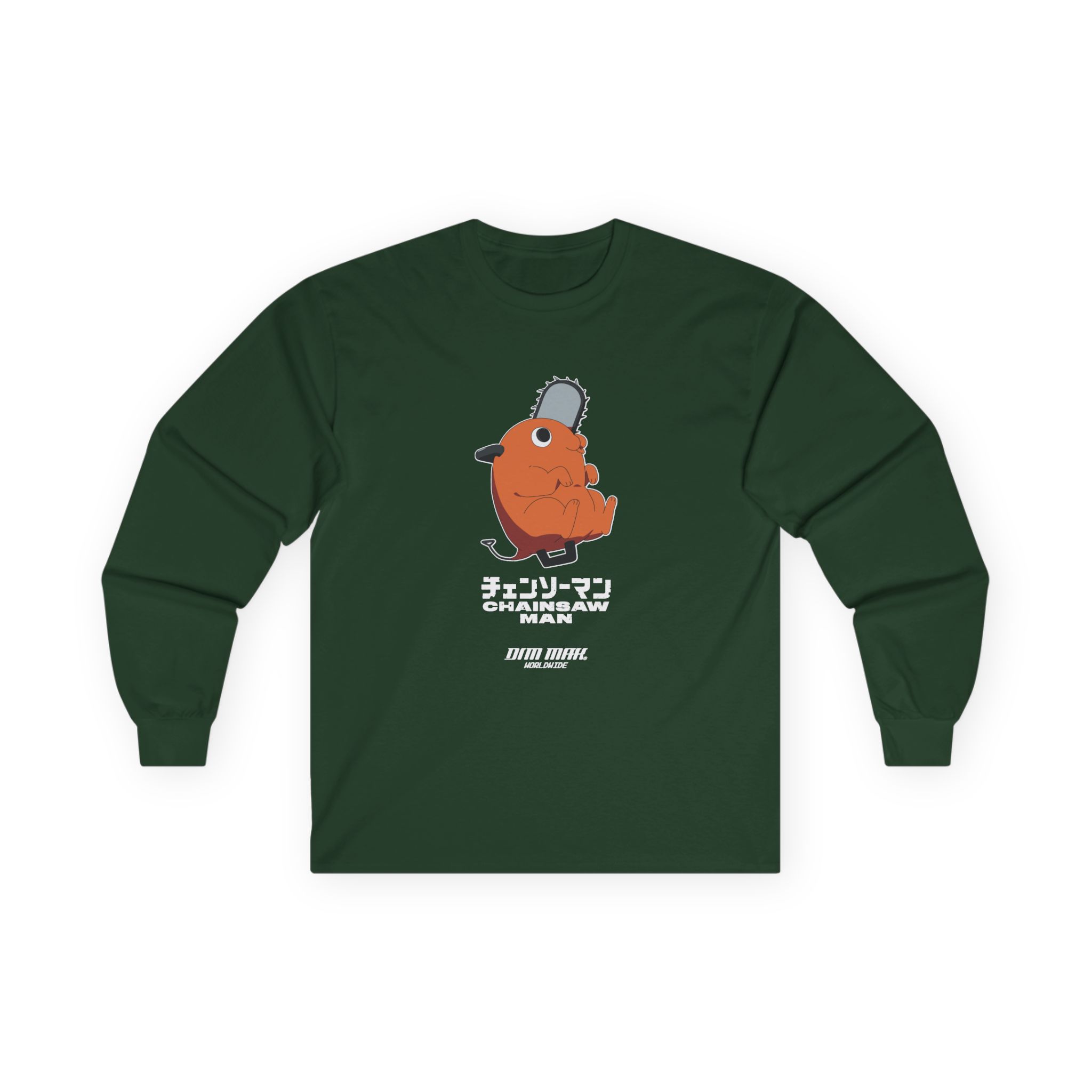 Chainsaw Man X Dim Mak Pochita Unisex Ultra Cotton Long Sleeve Tee - Image 7