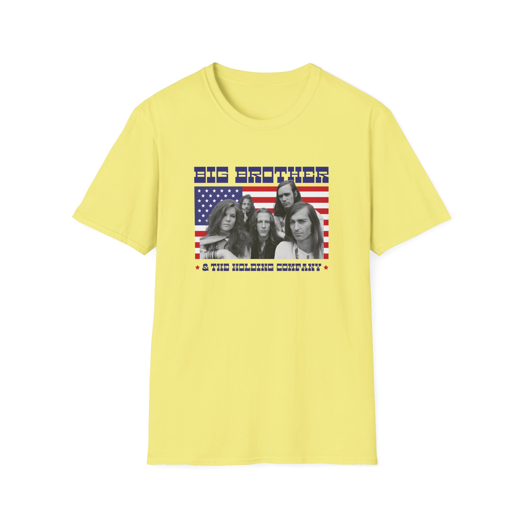 Janis Joplin Big Brother & the Holding Company Unisex Softstyle T-Shirt - Image 9