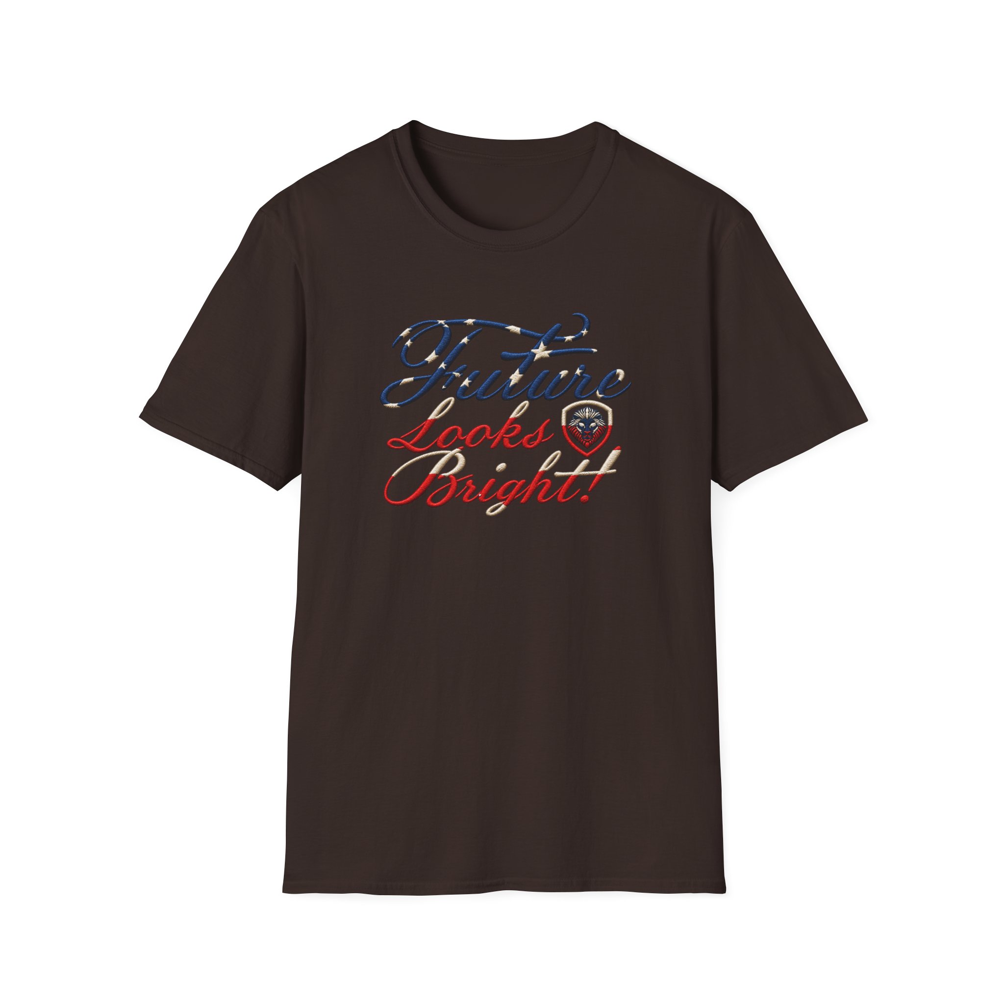 Valuetainment Flb Flag Script Unisex Softstyle T-Shirt - Image 3