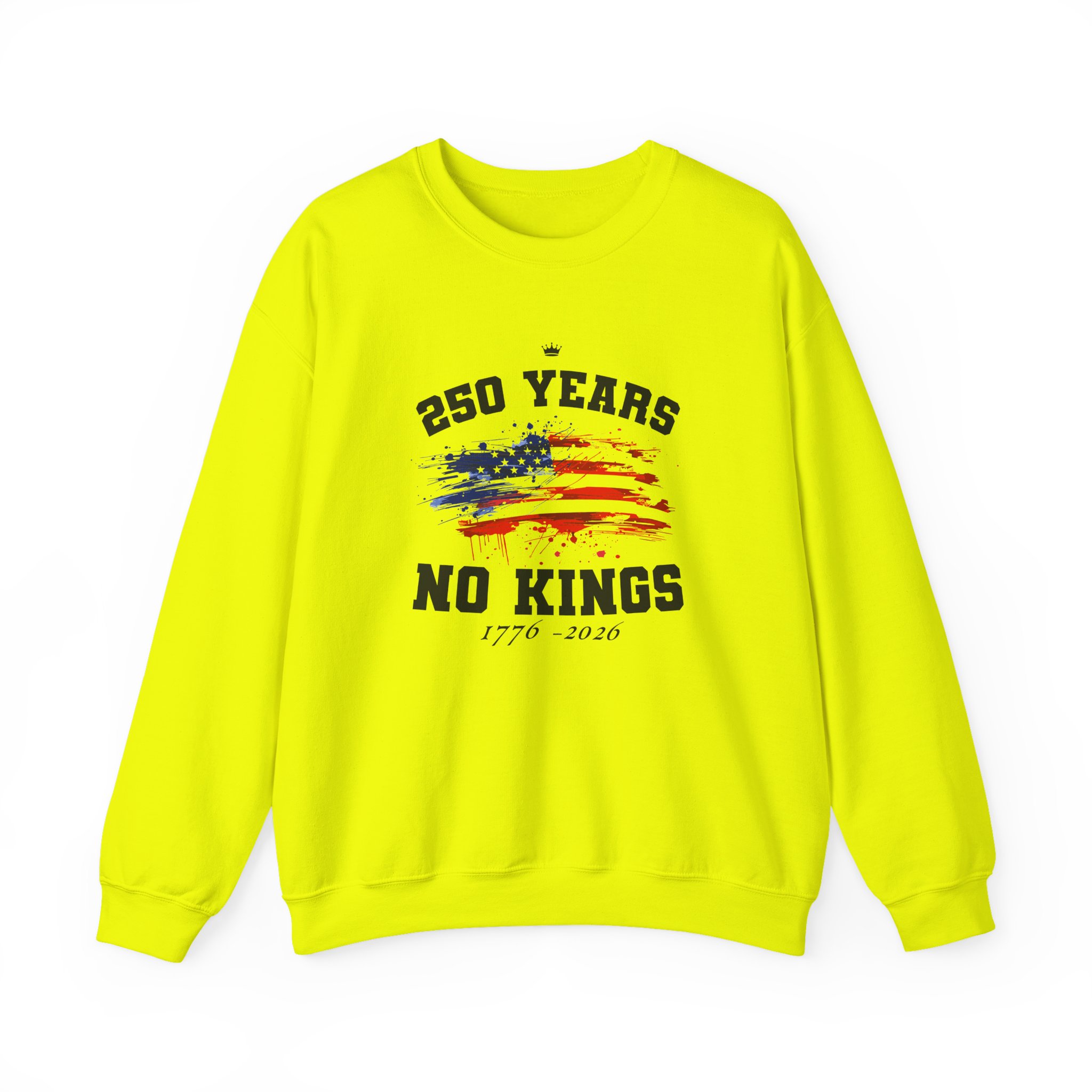 Valuetainment 250 Years No Kings Unisex Heavy Blend™ Crewneck Sweatshirt - Image 7