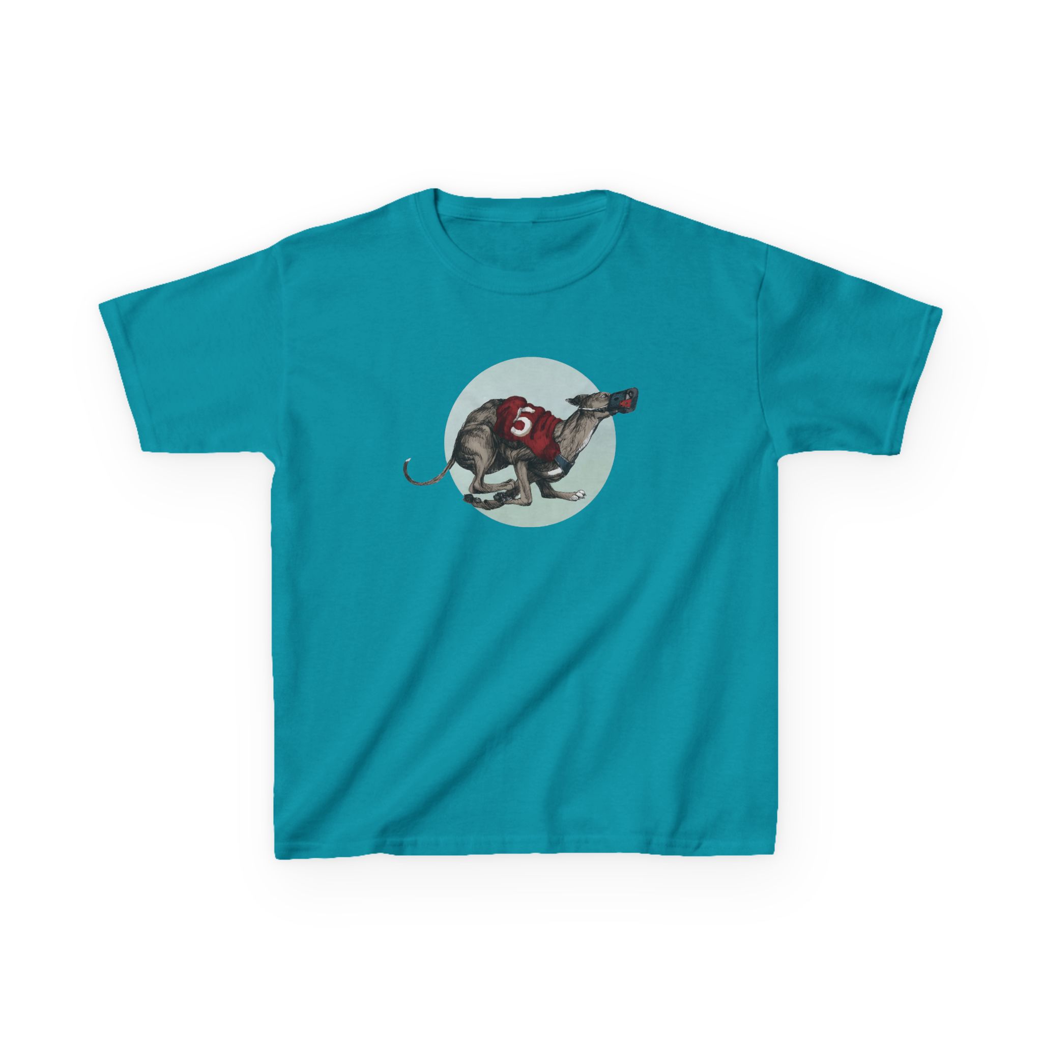 Greyhound Heather Smoke Kids Heavy Cotton™ Tee - Image 9