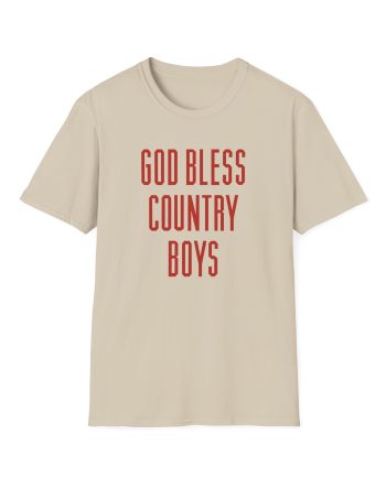 Hd God Bless Country Boys Unisex Softstyle T-Shirt