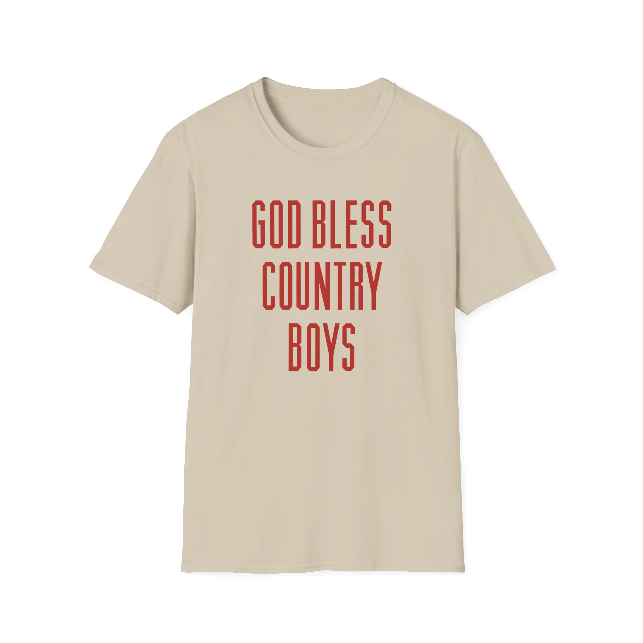 Hd God Bless Country Boys Unisex Softstyle T-Shirt