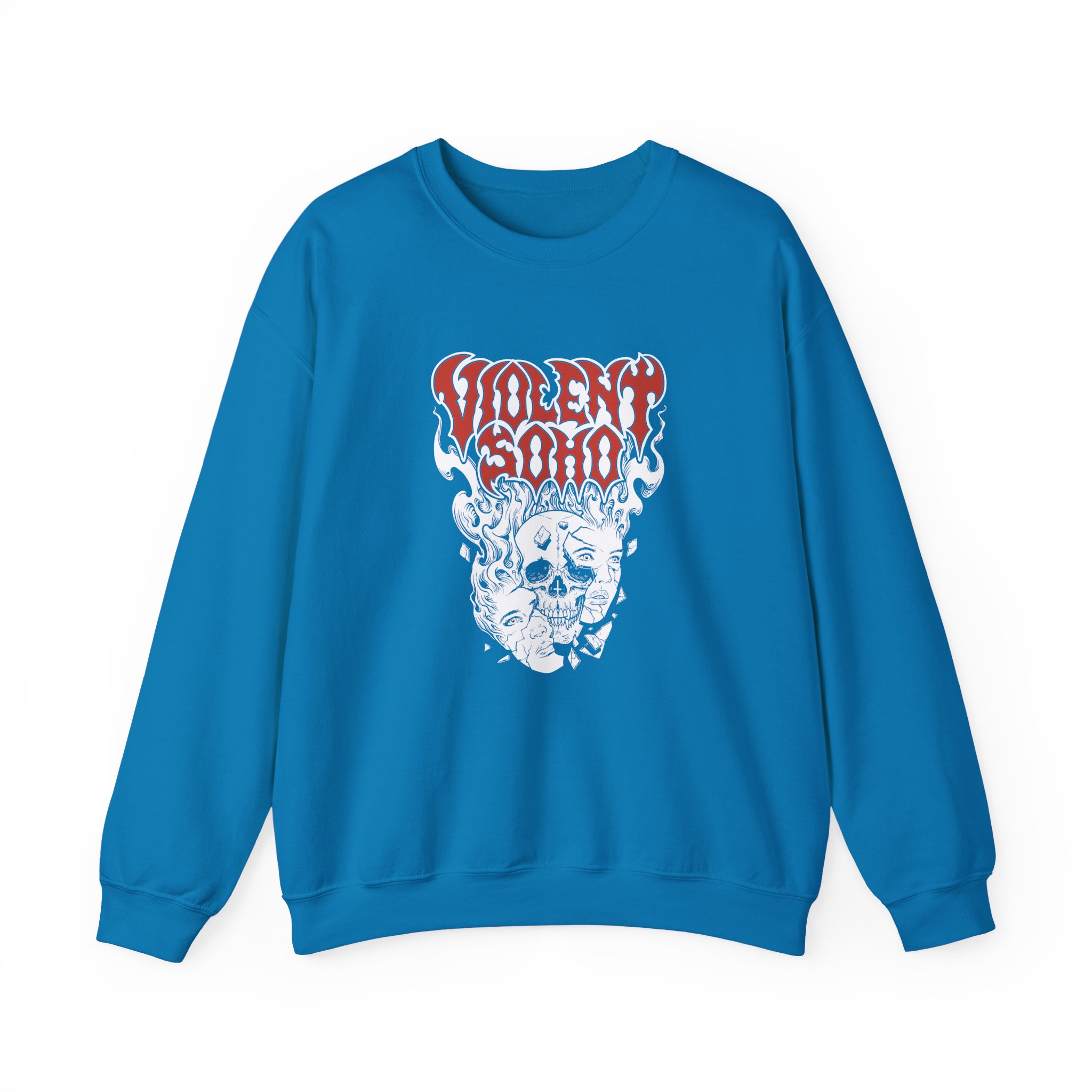Violent Soho Murdoch Skull Unisex Heavy Blend™ Crewneck Sweatshirt - Image 11