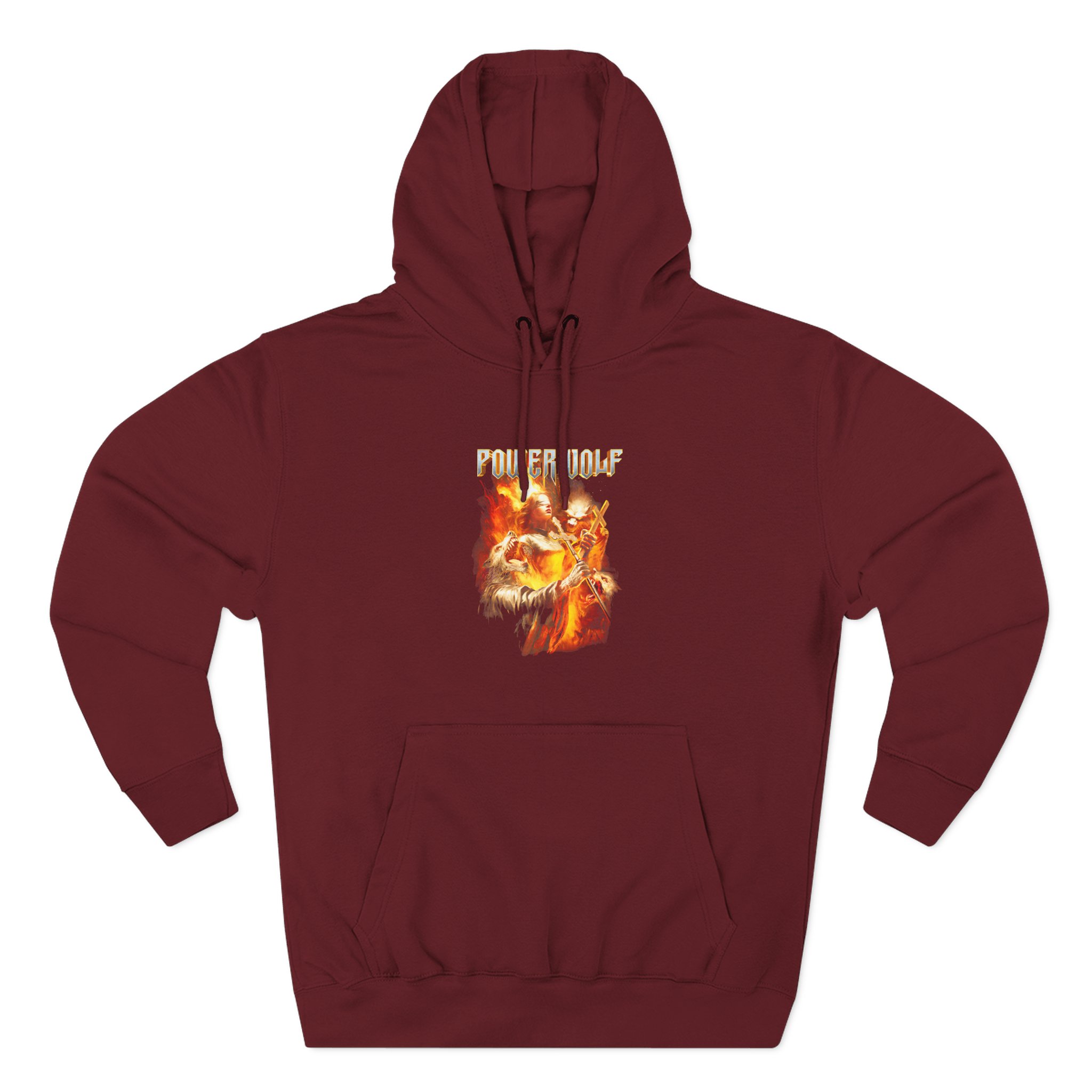 Powerwolf Joan of Arc Three-Panel Fleece Hoodie - Image 7