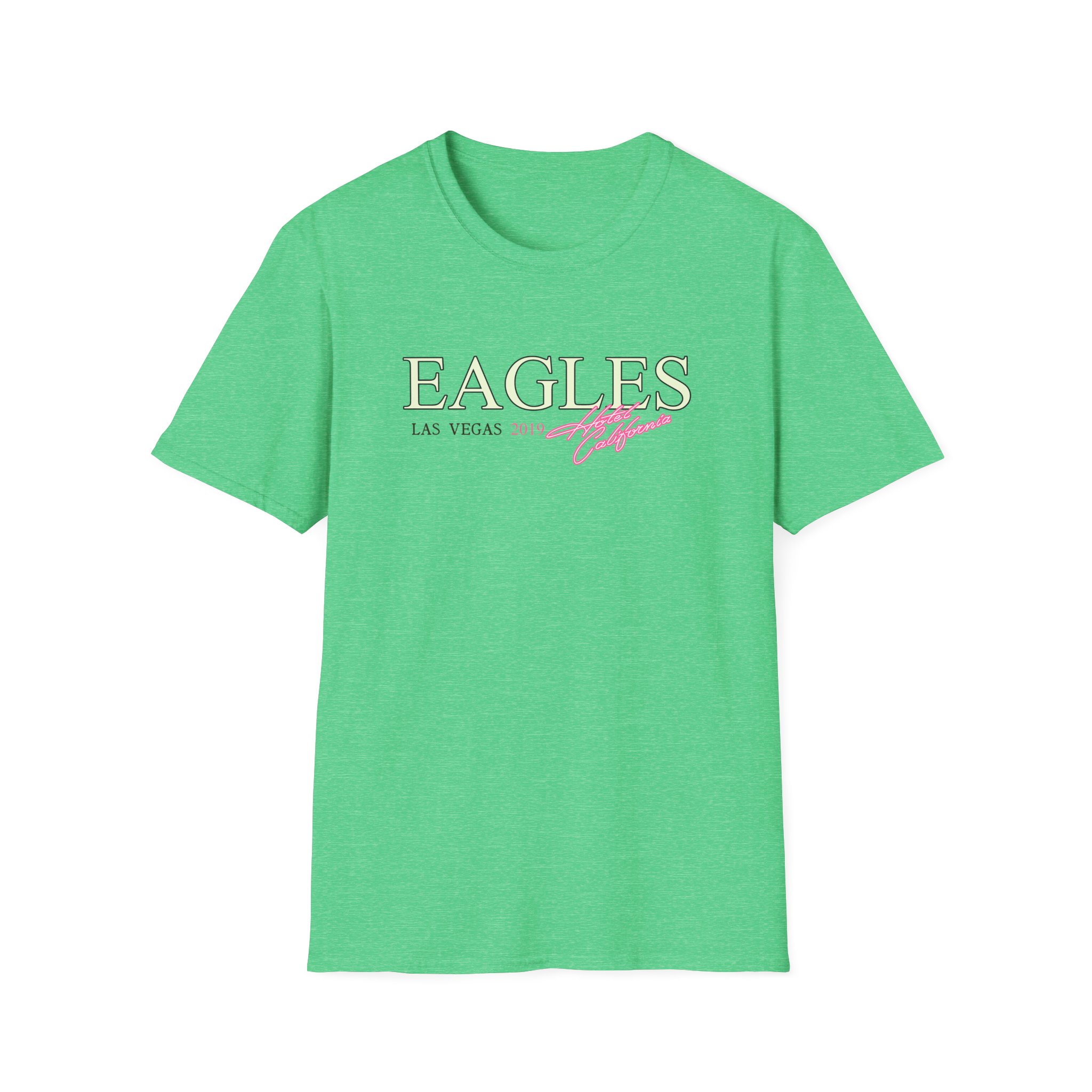 The Eagles Hotel California Las Vegas 2019 Unisex Softstyle T-Shirt - Image 17