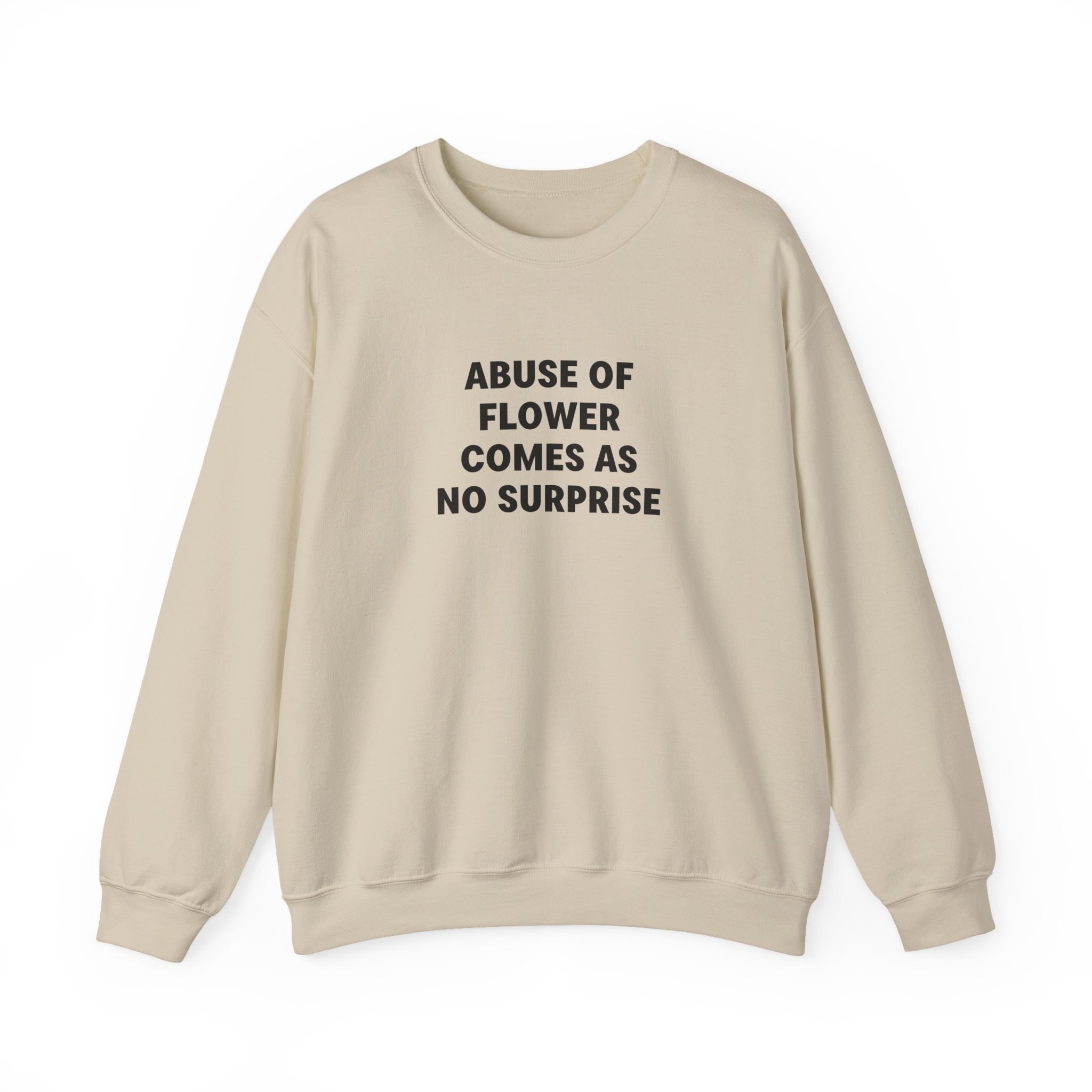 Jenny Holzer Abuse of Flower Comes as No Surprise Unisex Heavy Blend™ Crewneck Sweatshirt - Image 7