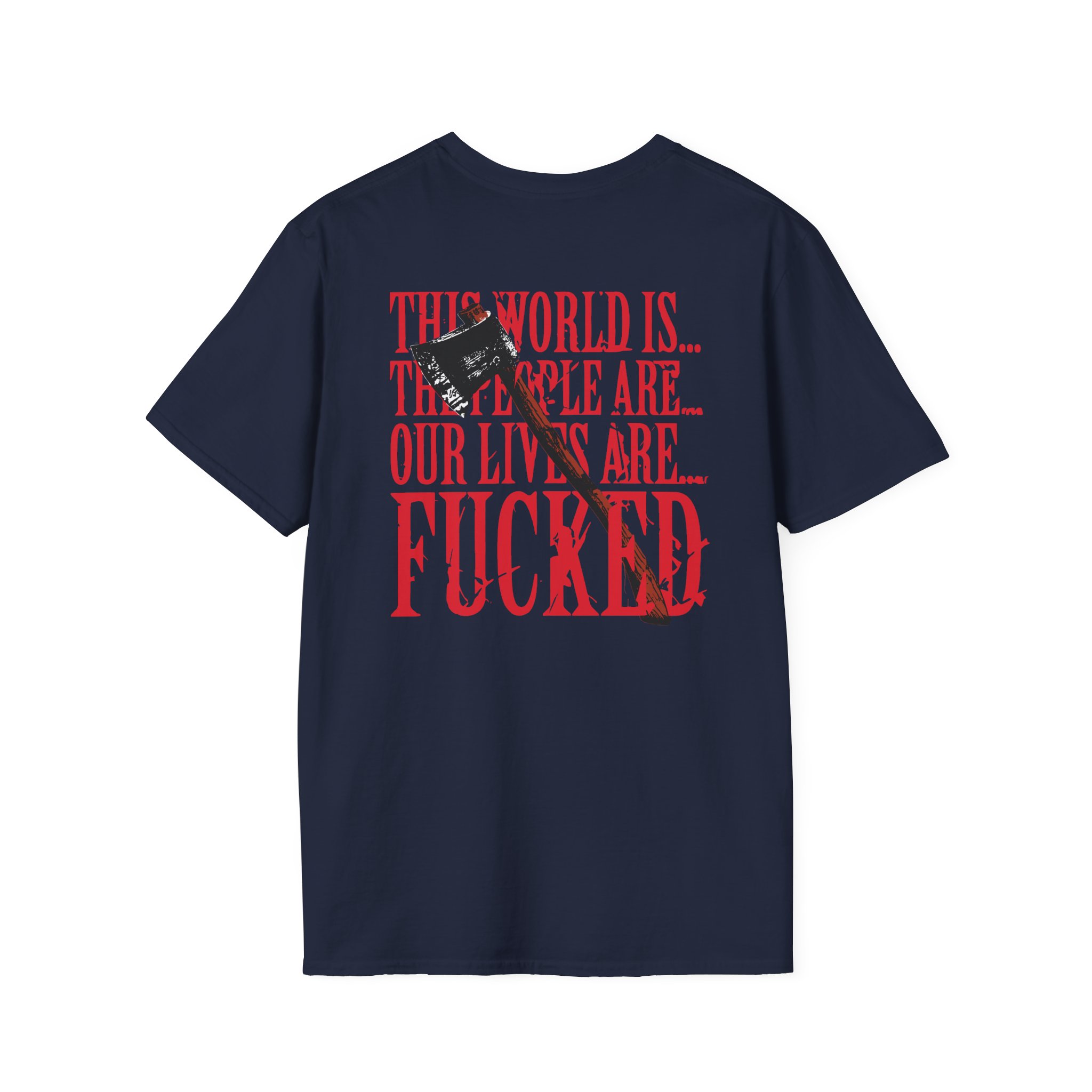 Paleface Swiss This World is Unisex Softstyle T-Shirt - Image 10
