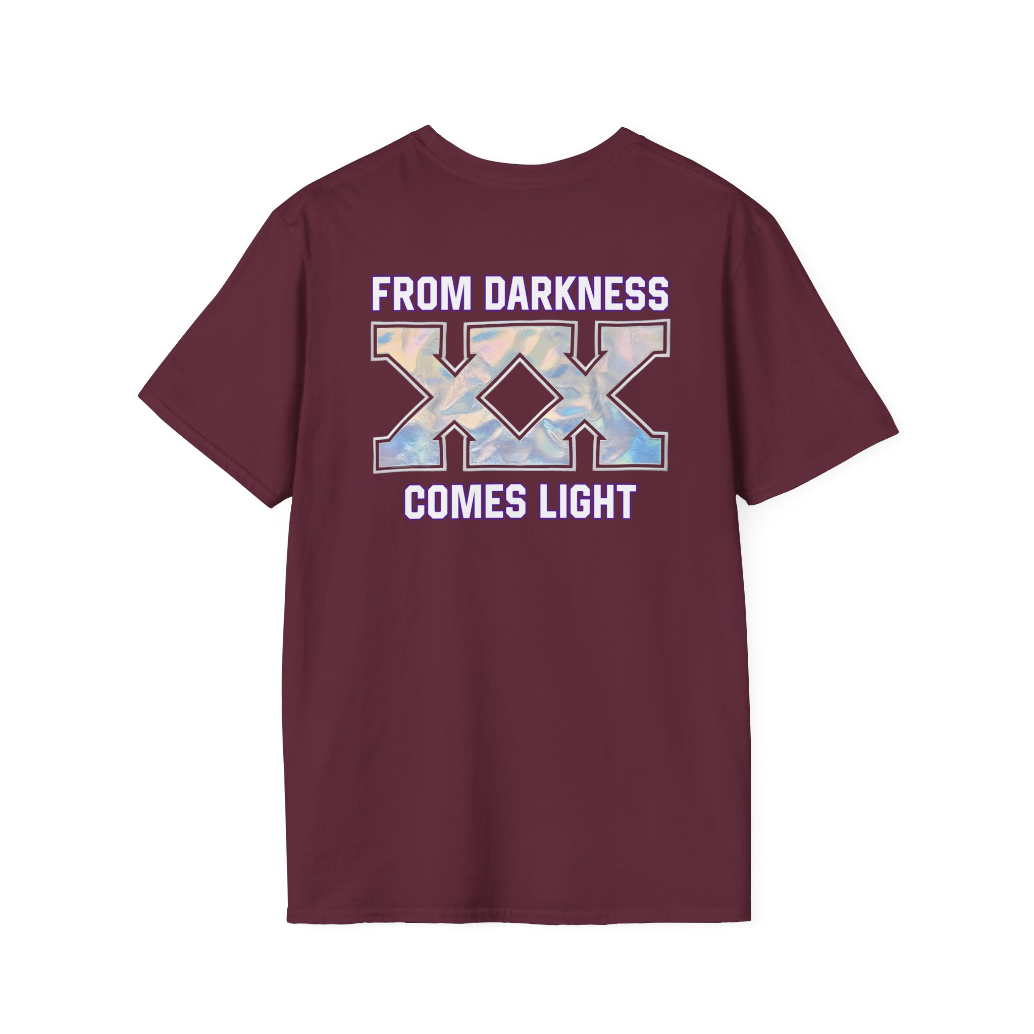 Deathpact From Darkness xx Comes Light Unisex Softstyle T-shirt - Image 4