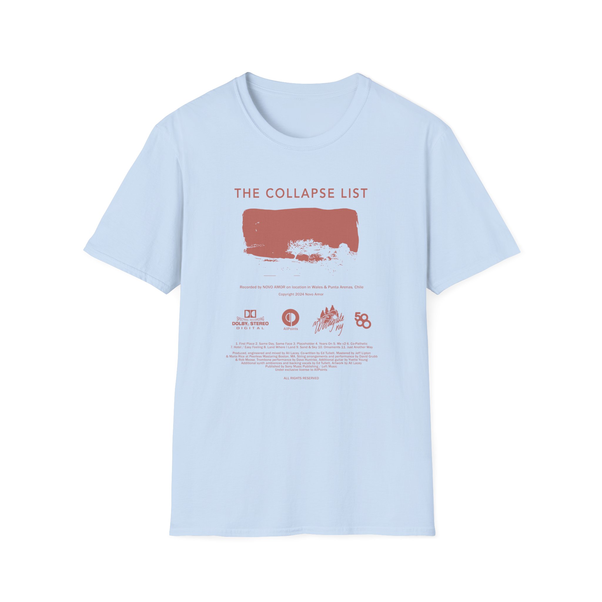 Novo Amor The Collapse List Unisex Softstyle T-shirt - Image 11