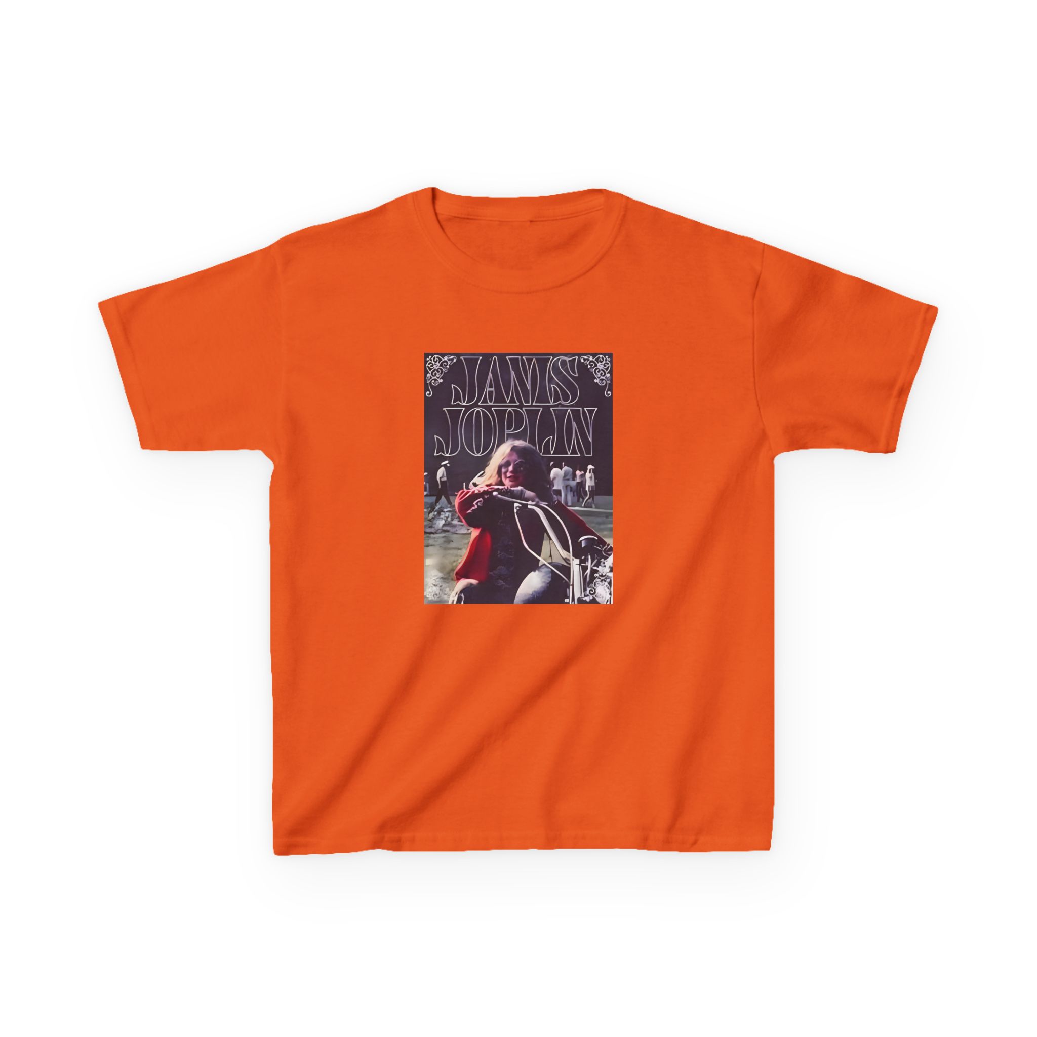 Janis Joplin Greatest Hits Motorcycle Cover Kids Heavy Cotton™ Tee - Image 13