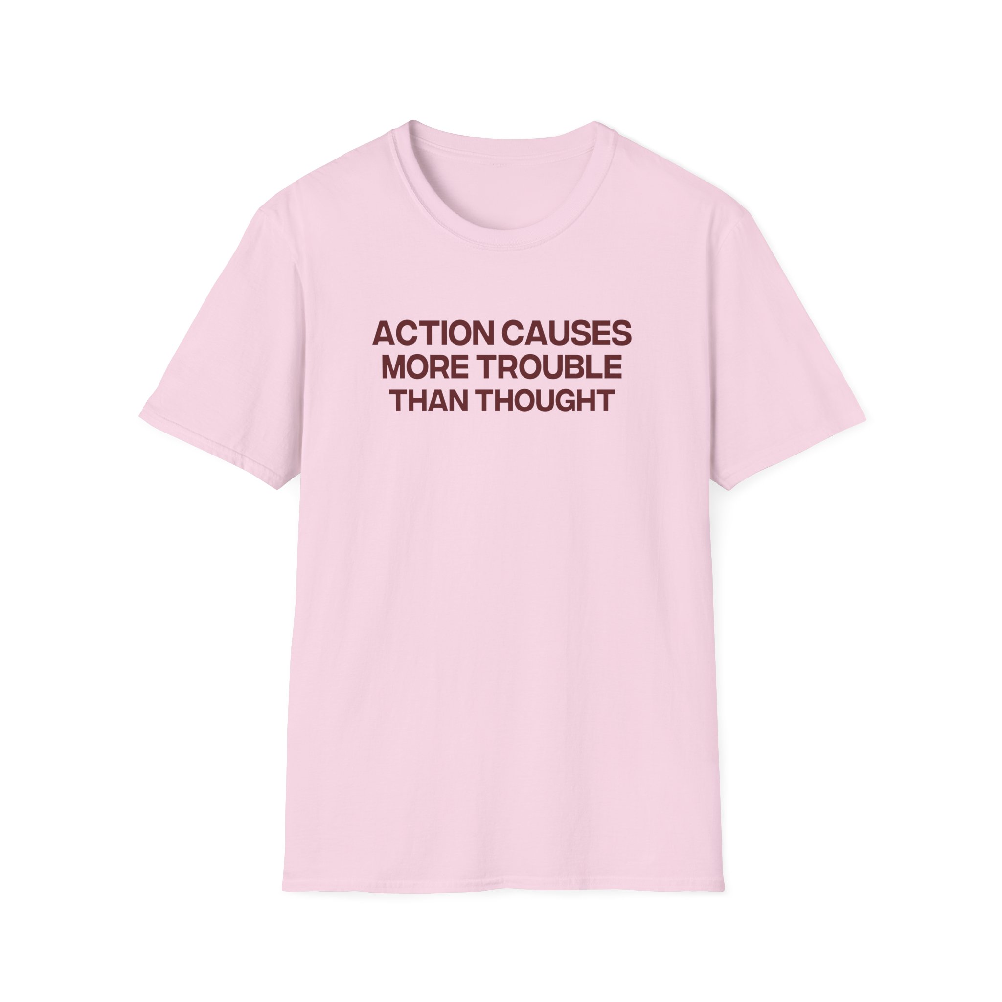 Jenny Holzer Action Causes More Trouble Than Thought Unisex Softstyle T-Shirt - Image 17