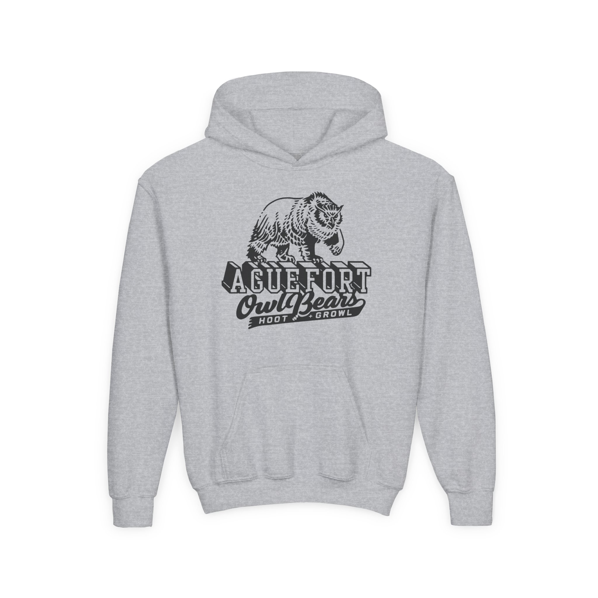 Dropout Fantasy High Owlbears Youth Heavy Blend Hooded Sweatshirt - Image 3