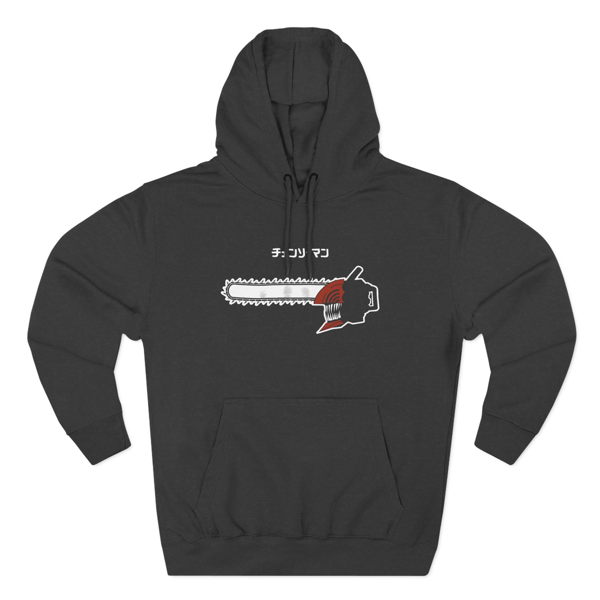 Chainsaw Man Flaming Three-Panel Fleece Hoodie - Image 3