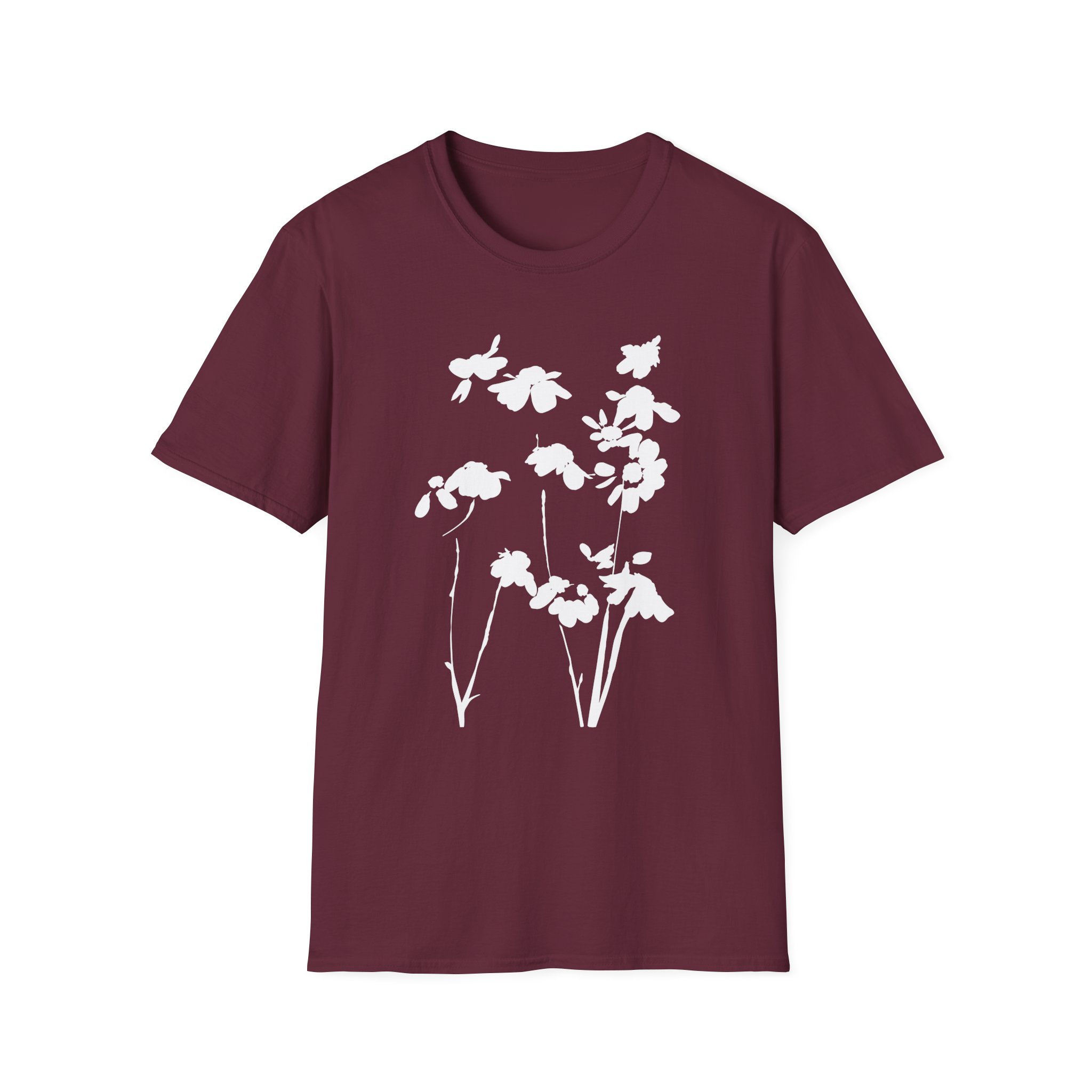 AG petal blurred flowers Unisex Softstyle T-Shirt - Image 3