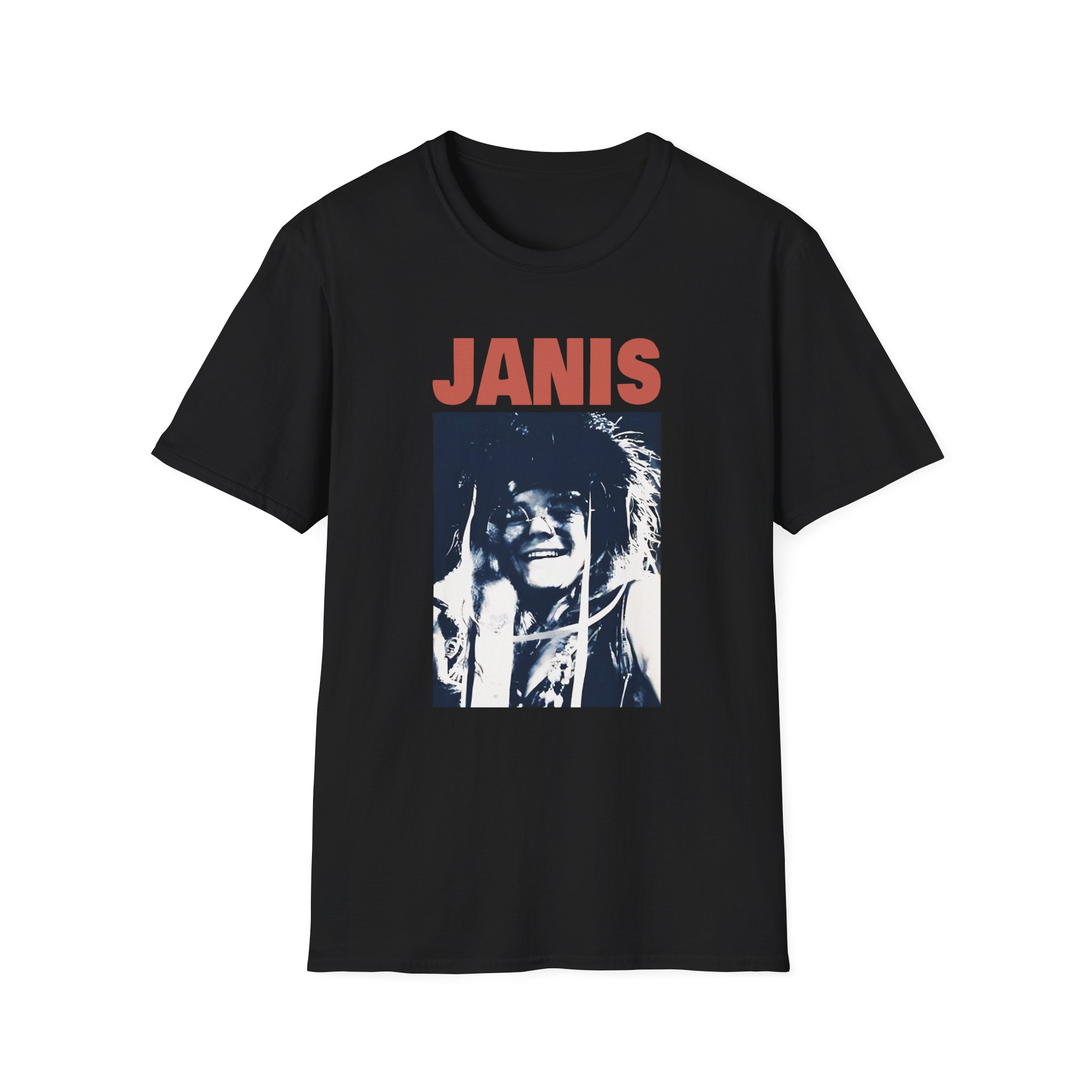 Janis Joplin Beatnick Unisex Softstyle T-Shirt - Image 5
