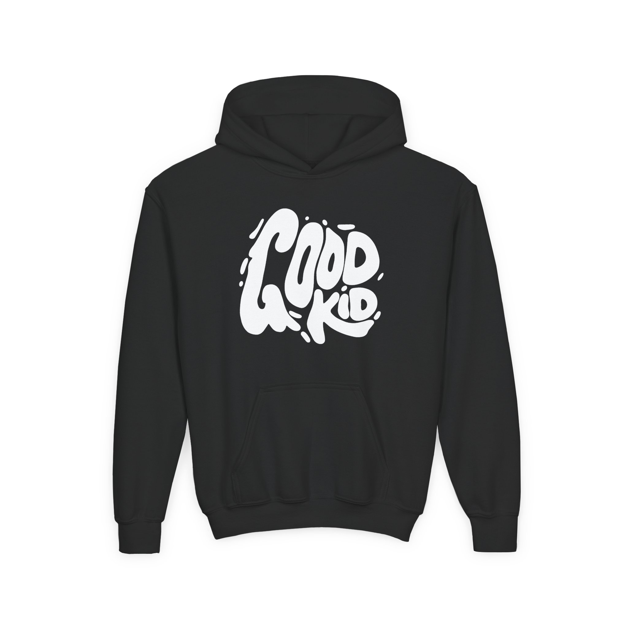 Good Kid Logo Youth Heavy Blend Hooded Sweatshirt