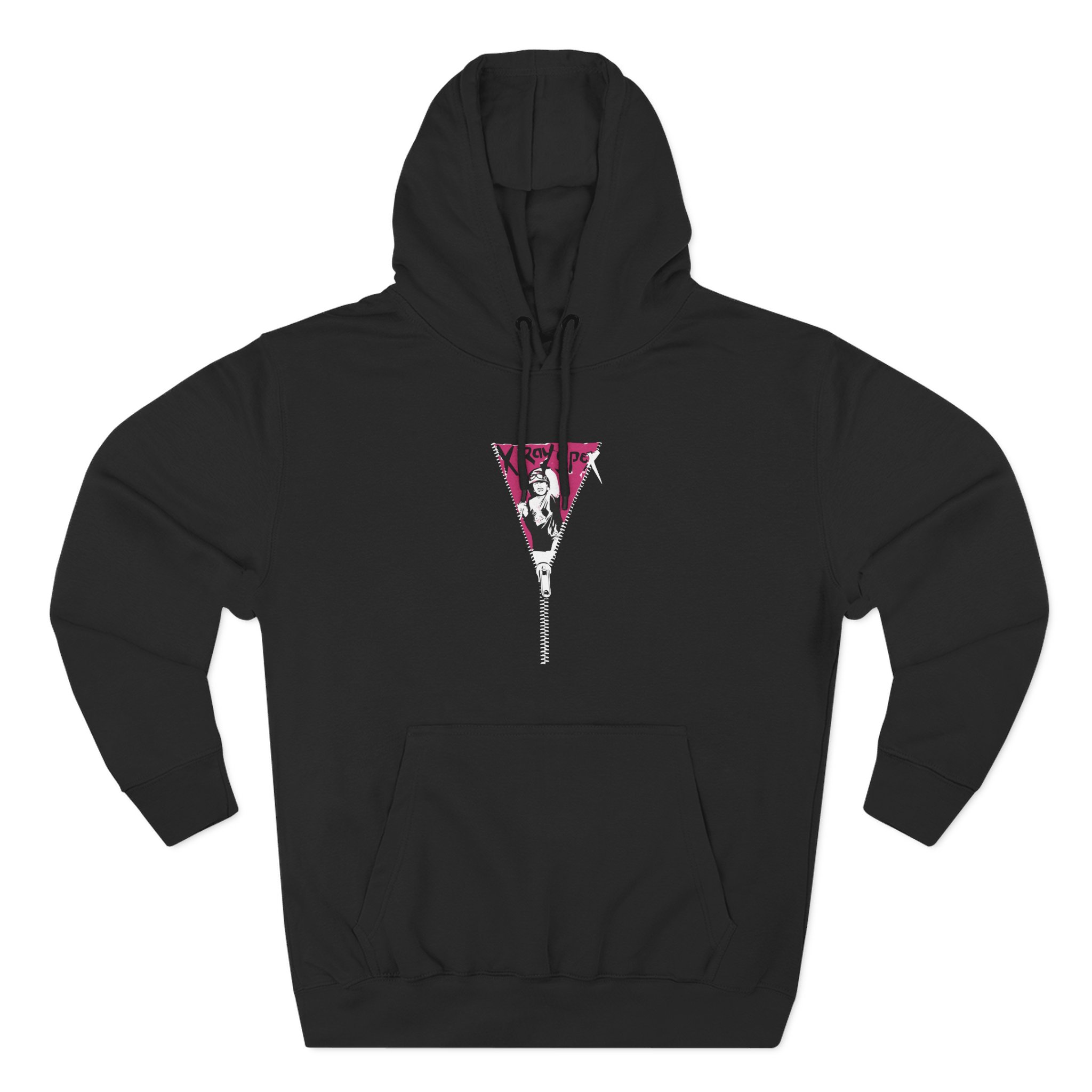 X-ray Spex Zipper Three-Panel Fleece Hoodie