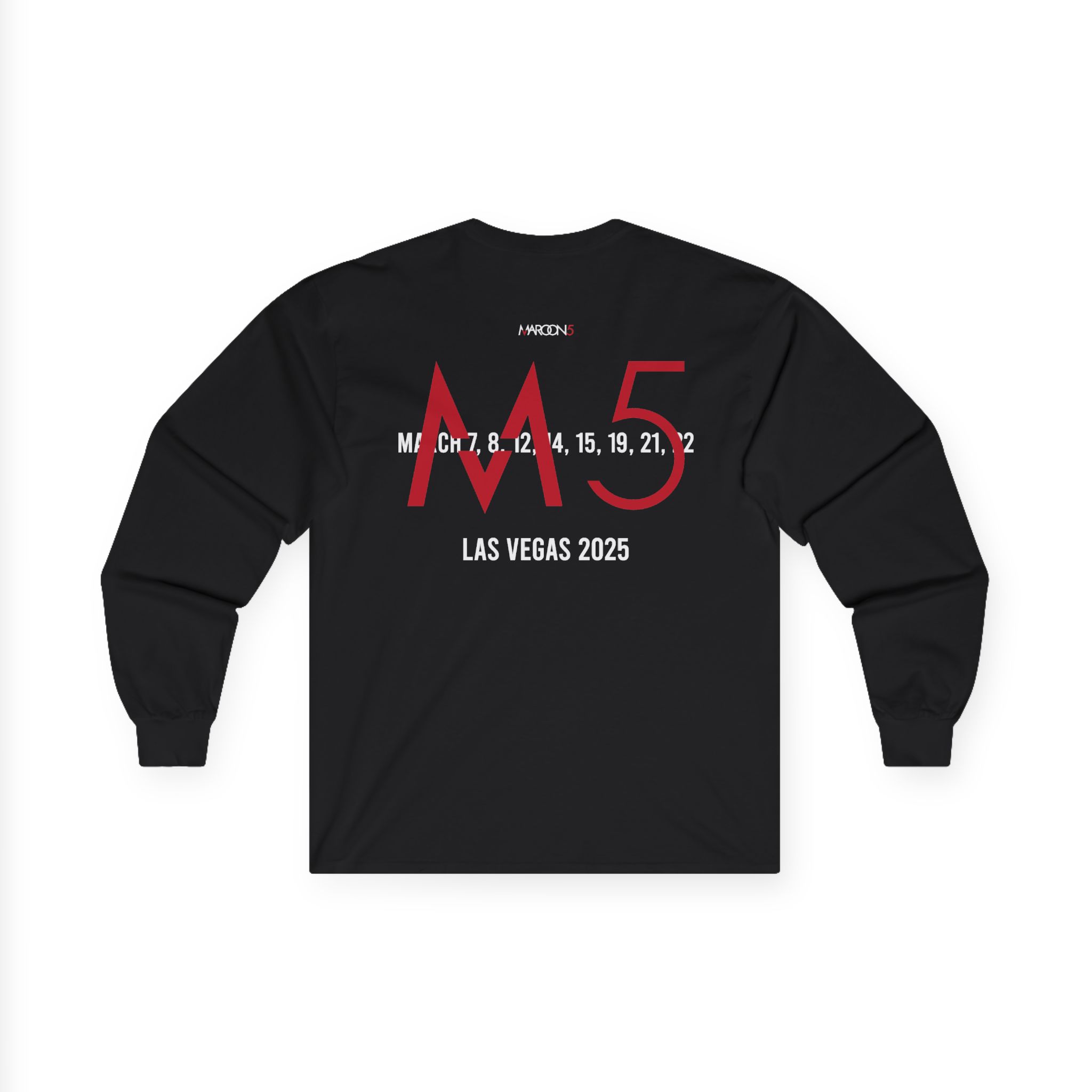 Adam Levine M5LV Distressed Unisex Ultra Cotton Long Sleeve Tee - Image 2