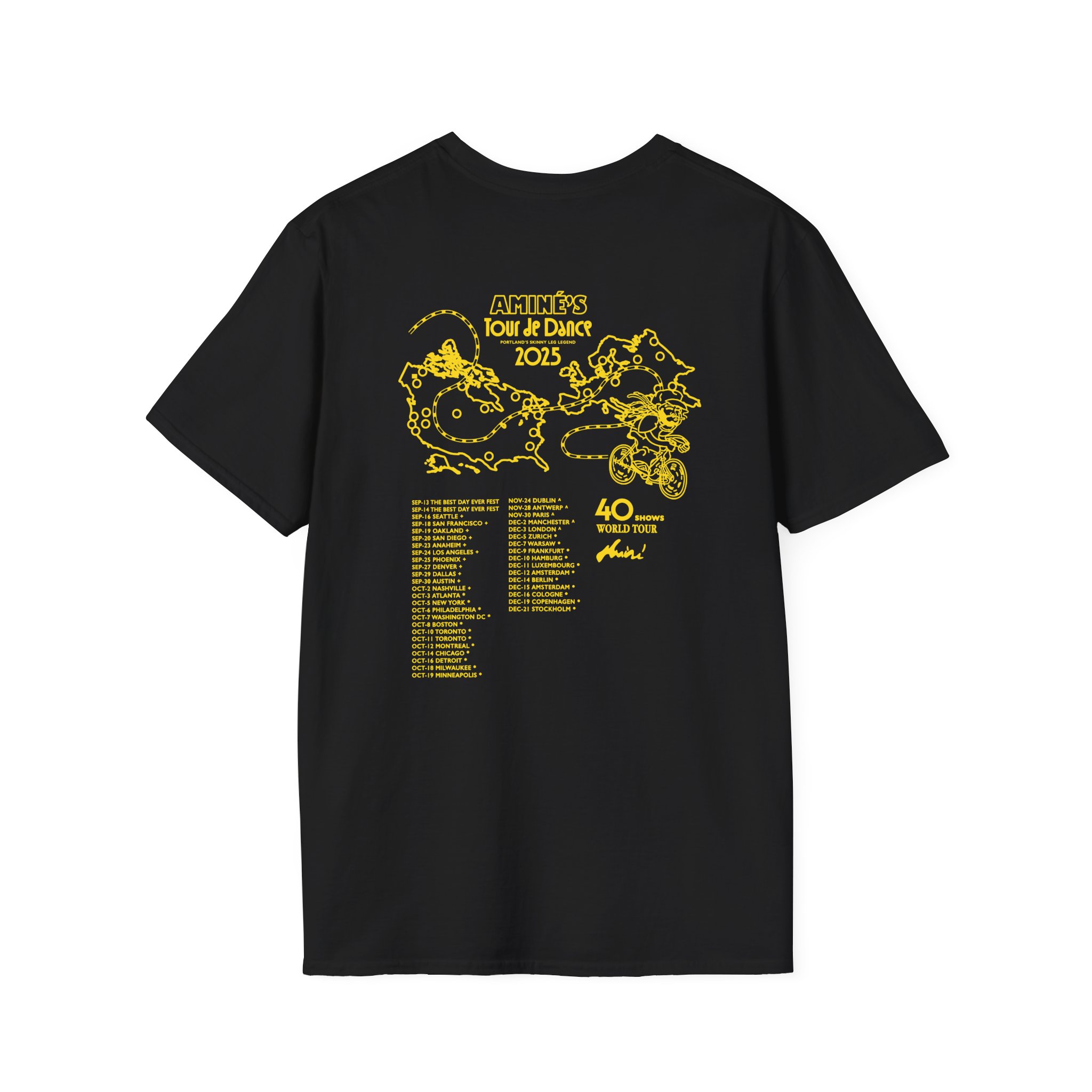 Aminé You're Beautiful Tour Unisex Softstyle T-Shirt - Image 2