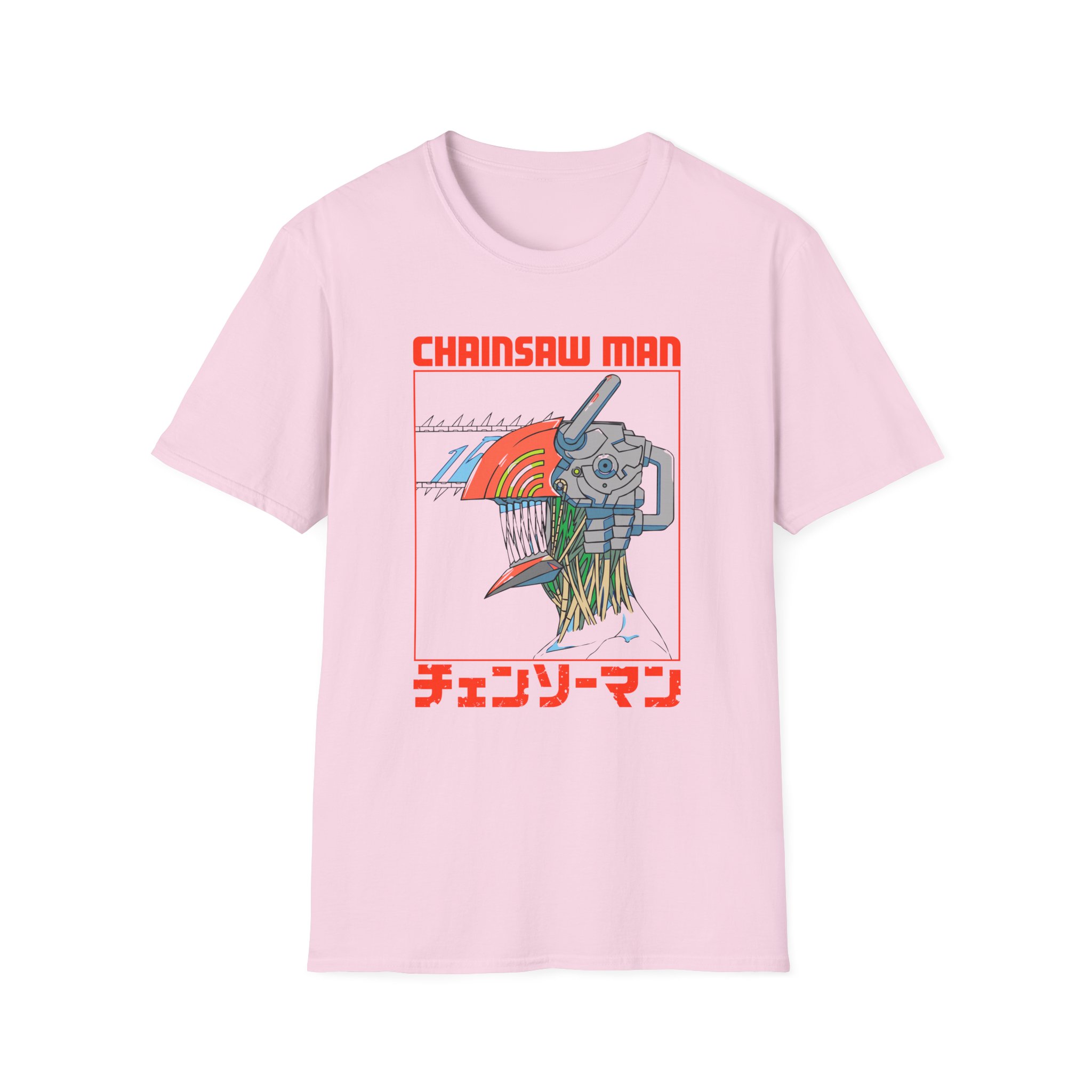 Chainsaw Man Three Tone Unisex Softstyle T-Shirt - Image 15