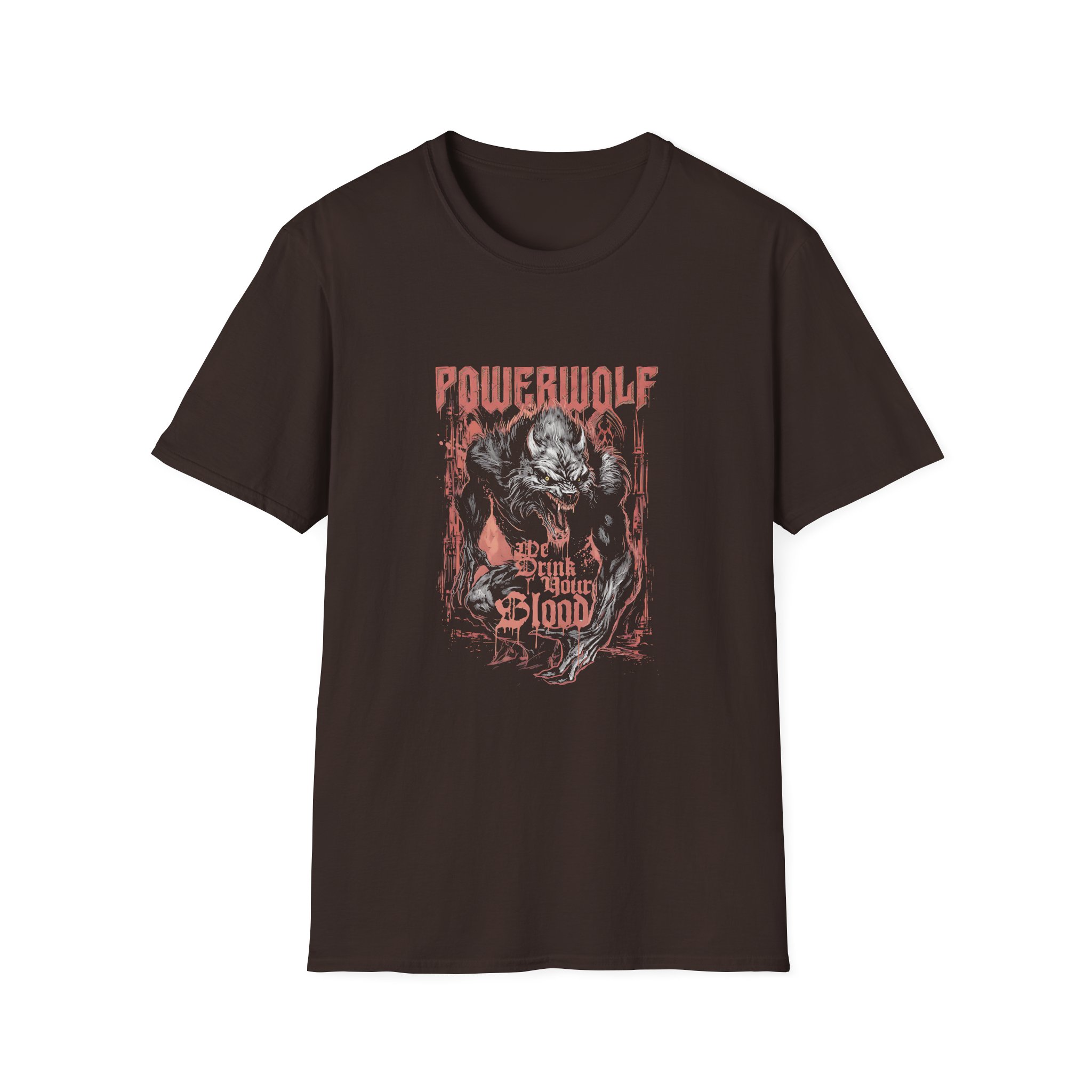Powerwolf We Drink Your Blood Unisex Softstyle T-Shirt - Image 3